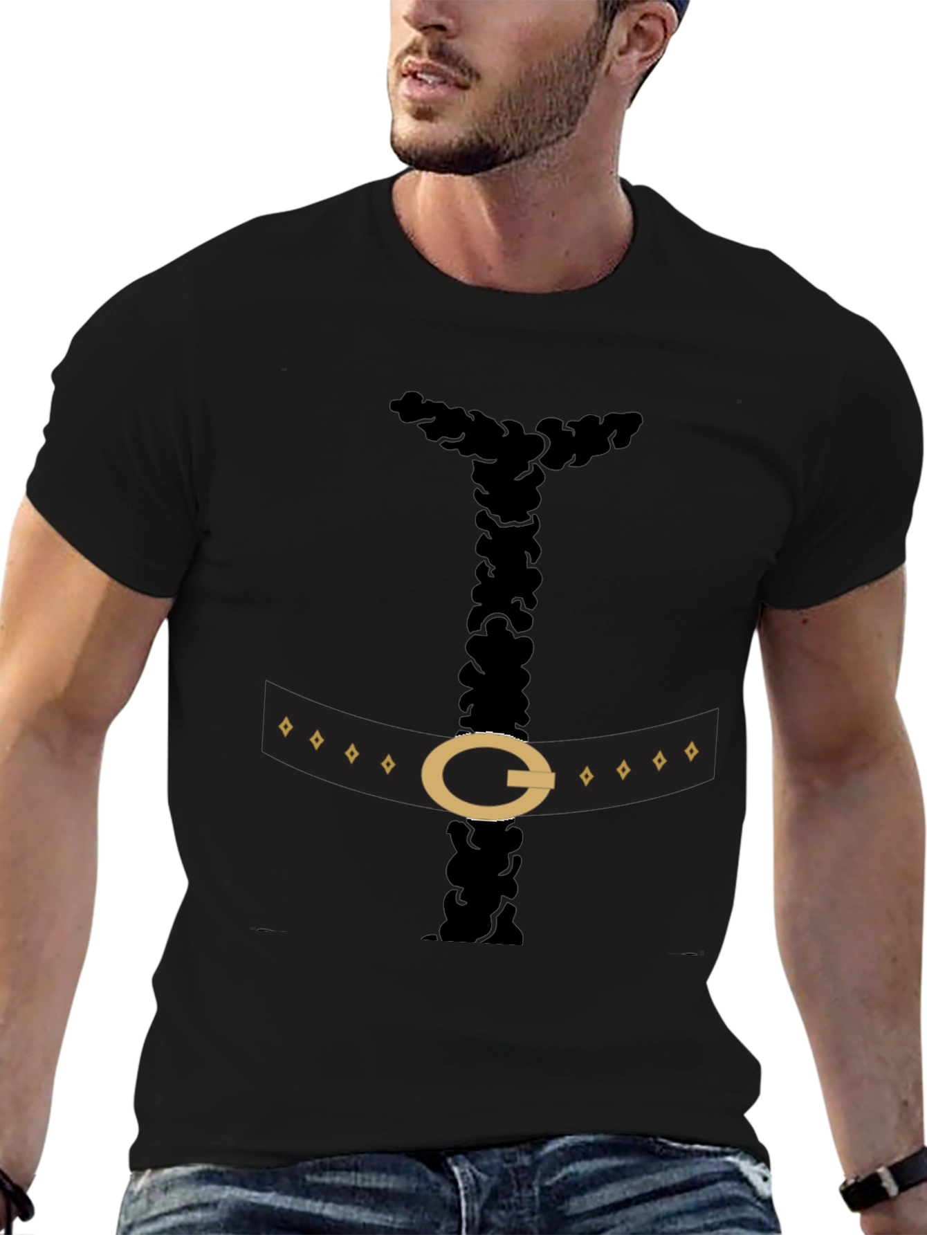 Funny Pilgrim Costume Black T-Shirt