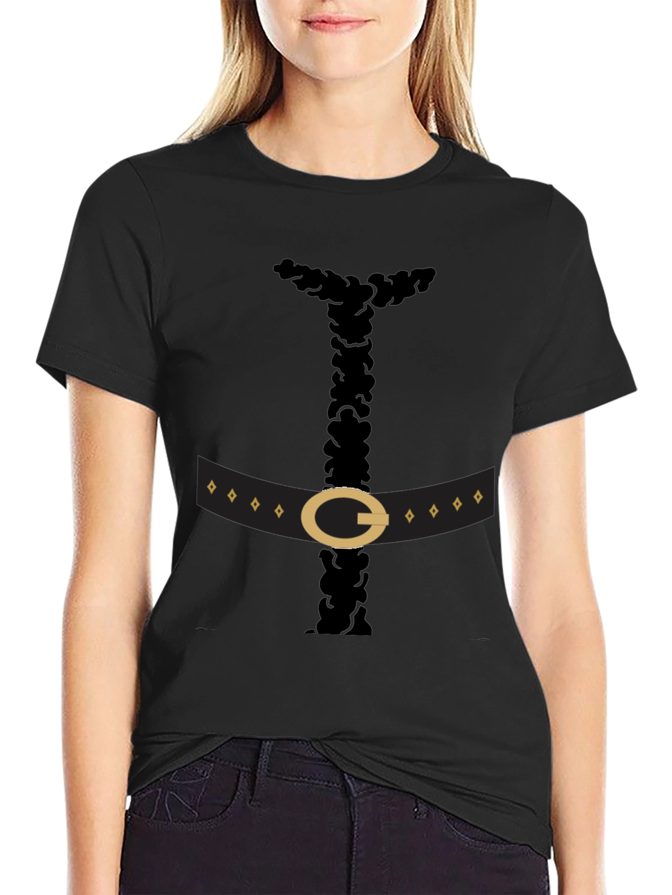 Funny Pilgrim Costume Black T-Shirt