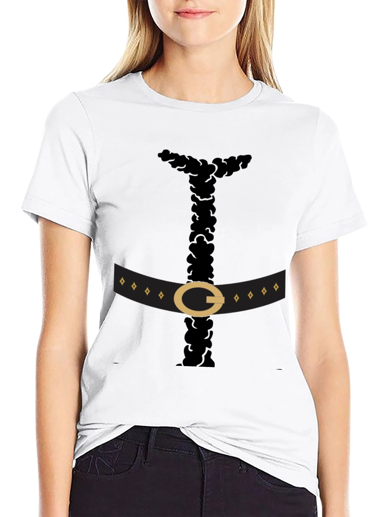 Funny Pilgrim Costume Black T-Shirt