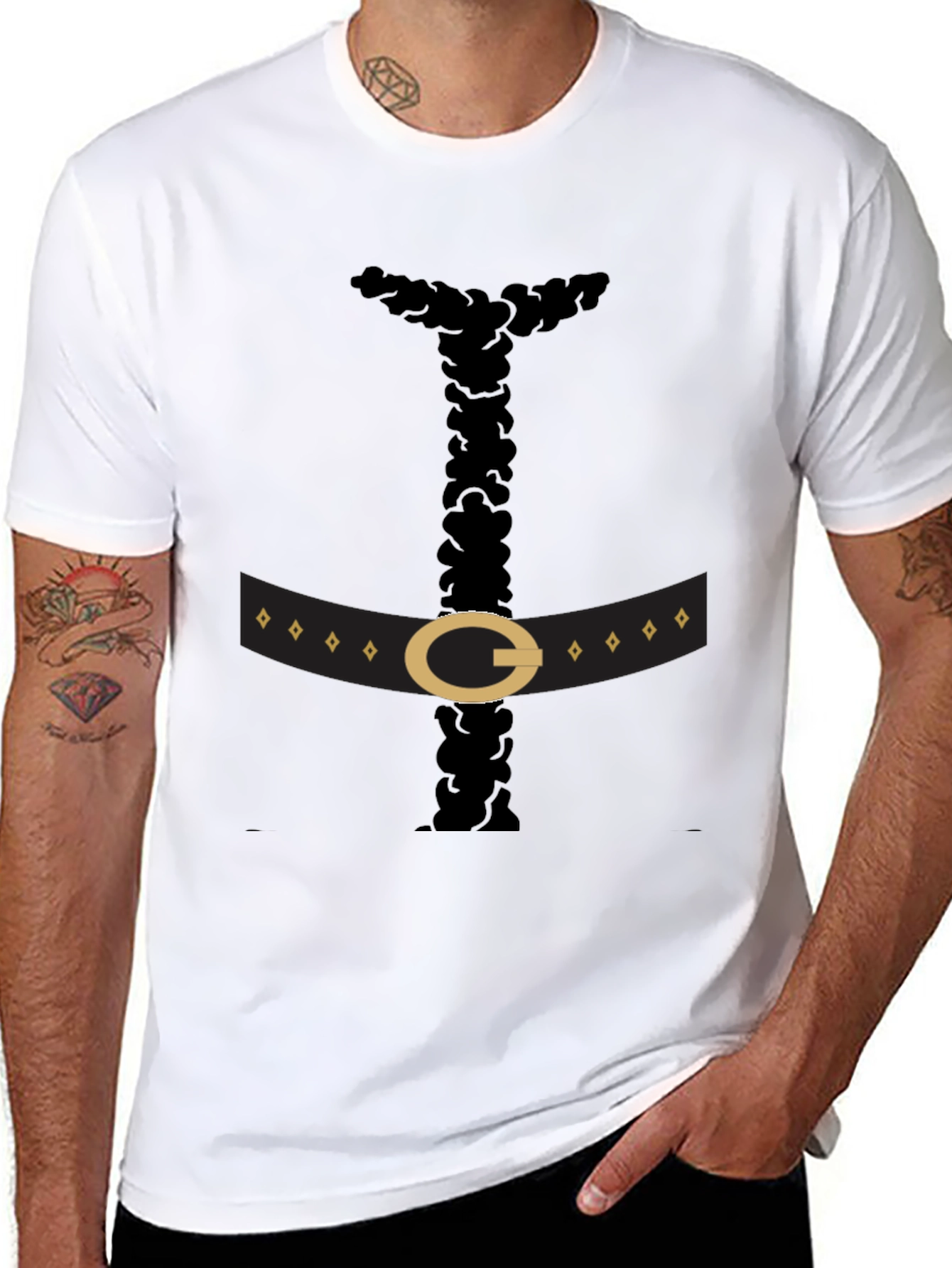 Funny Pilgrim Costume Black T-Shirt