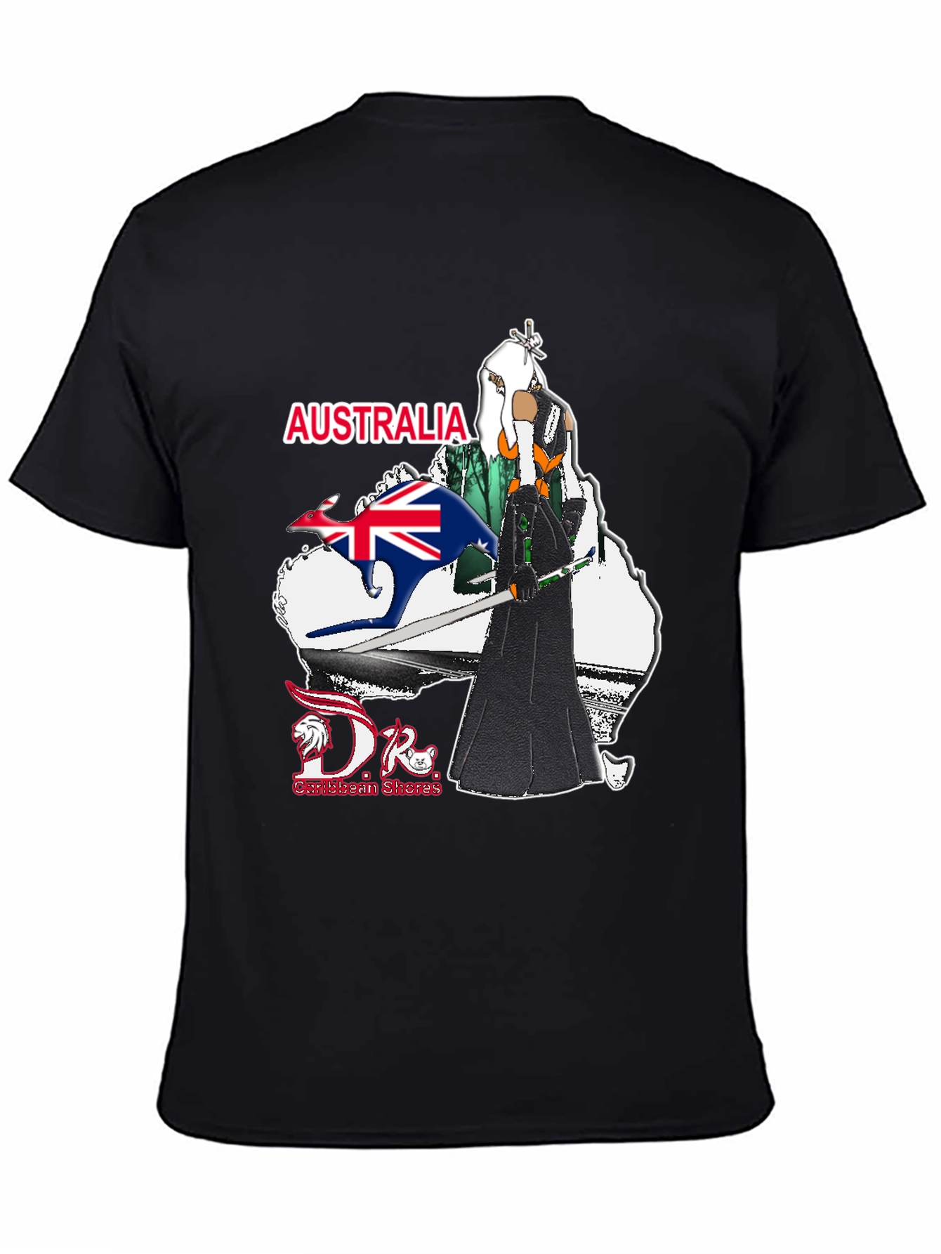 Australia T-Shirt: Kangaroo & Anime Design