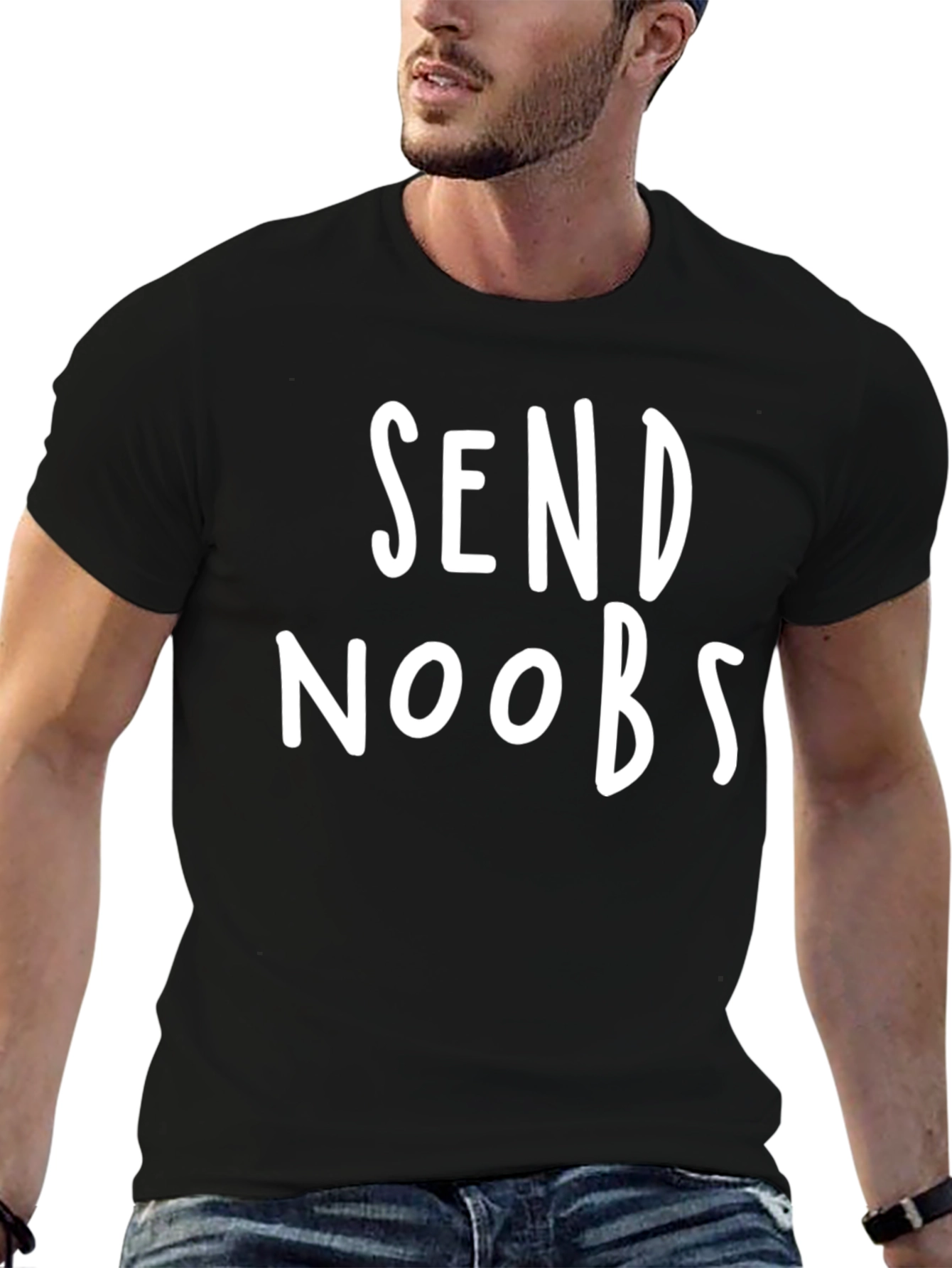 Send Noobs Graphic T-Shirt - Funny Gamer Tee