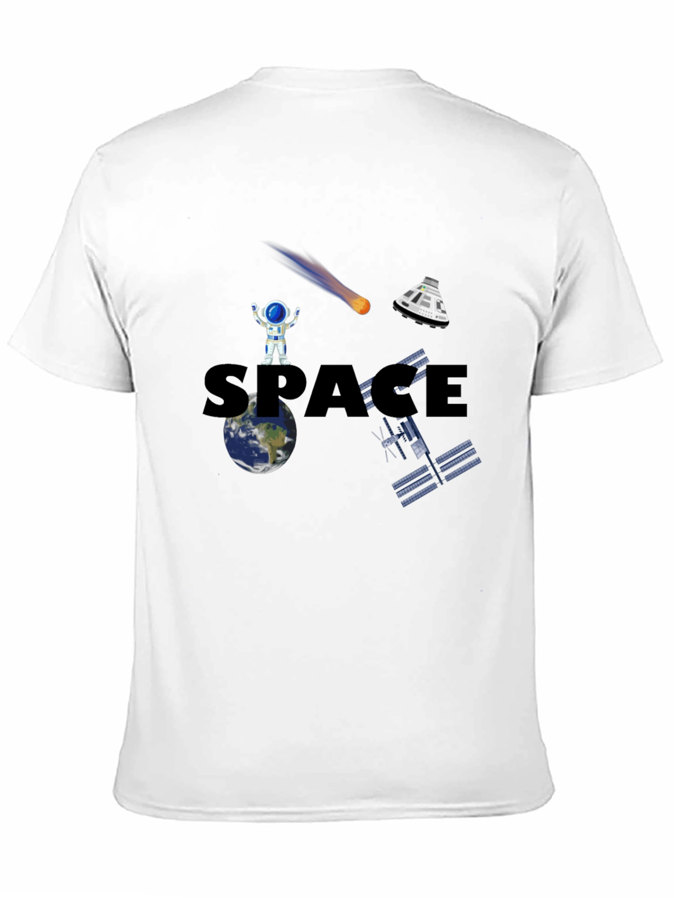 Space Adventure Black T-Shirt