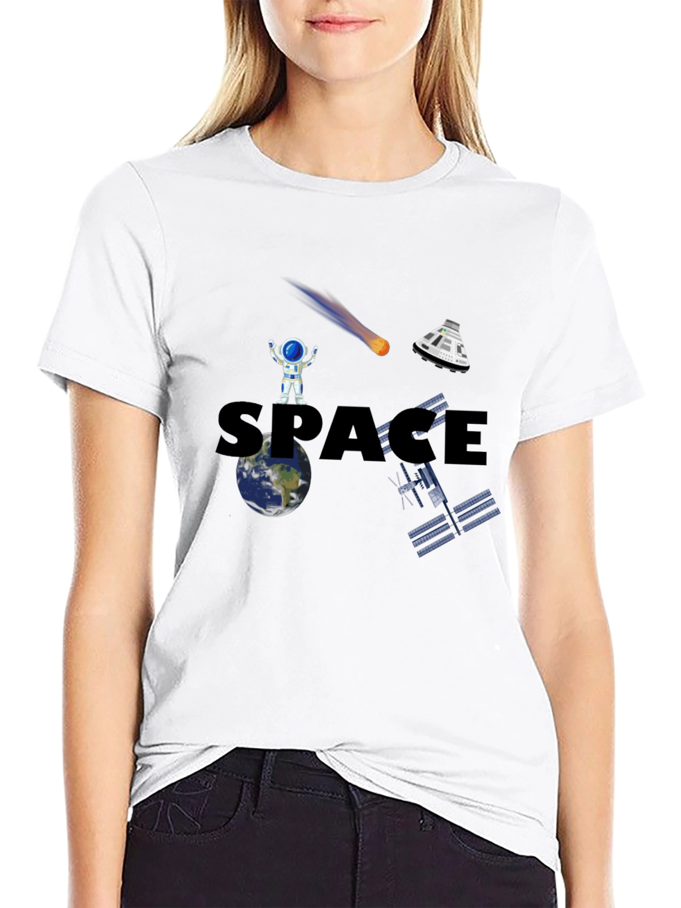Space Adventure Black T-Shirt