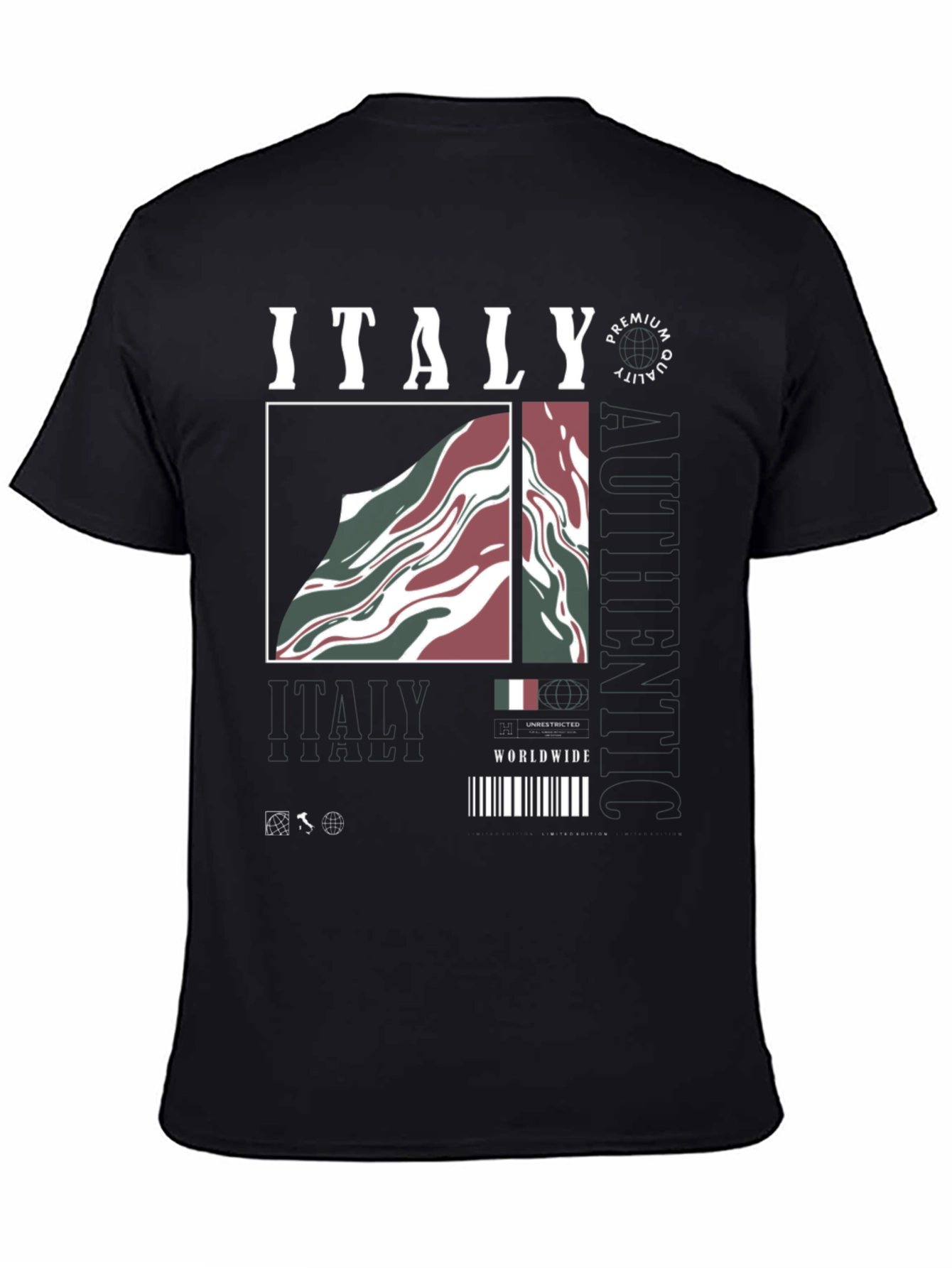Italy Premium Quality Graphic Tee