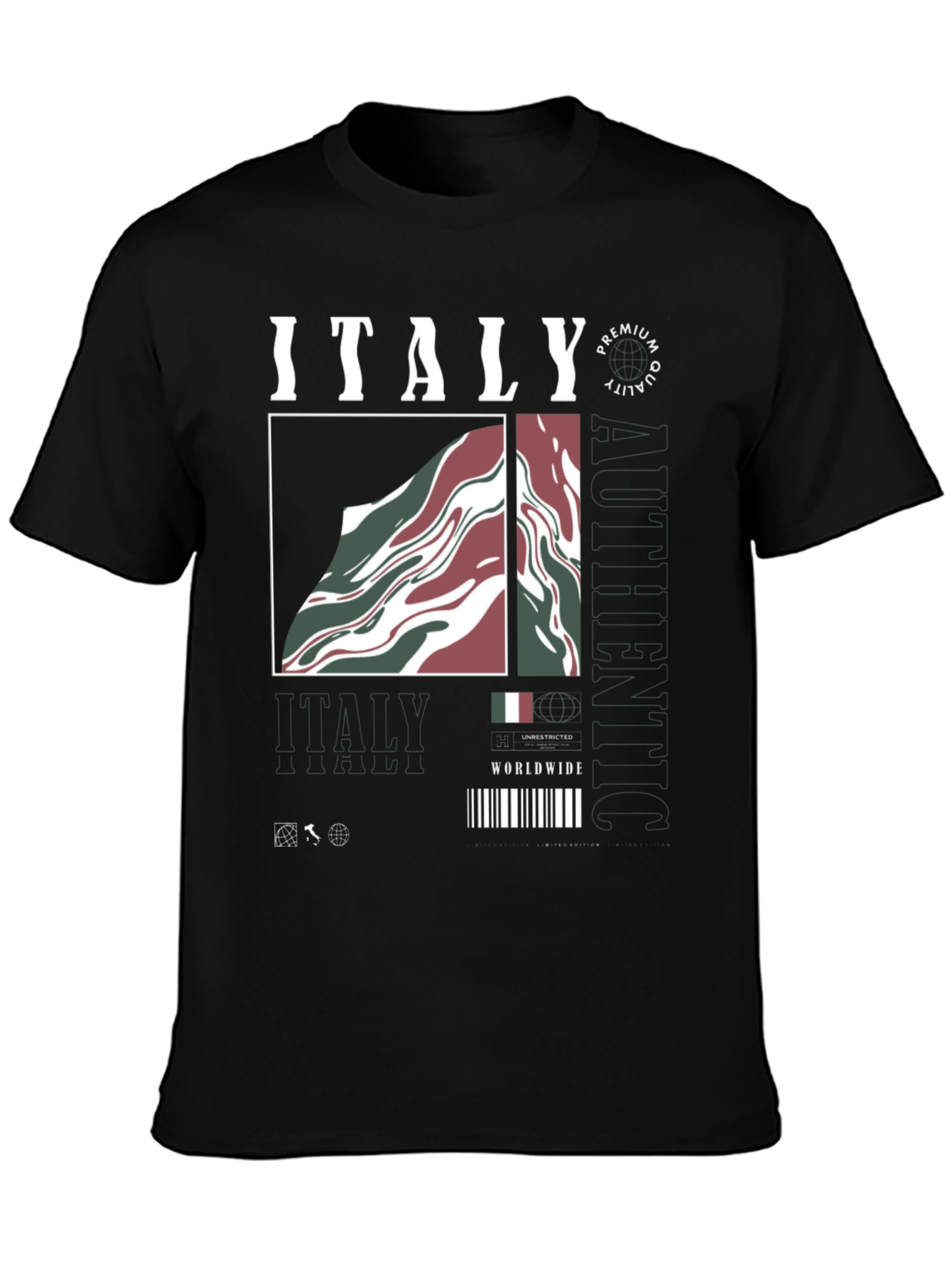 Italy Premium Quality Graphic Tee