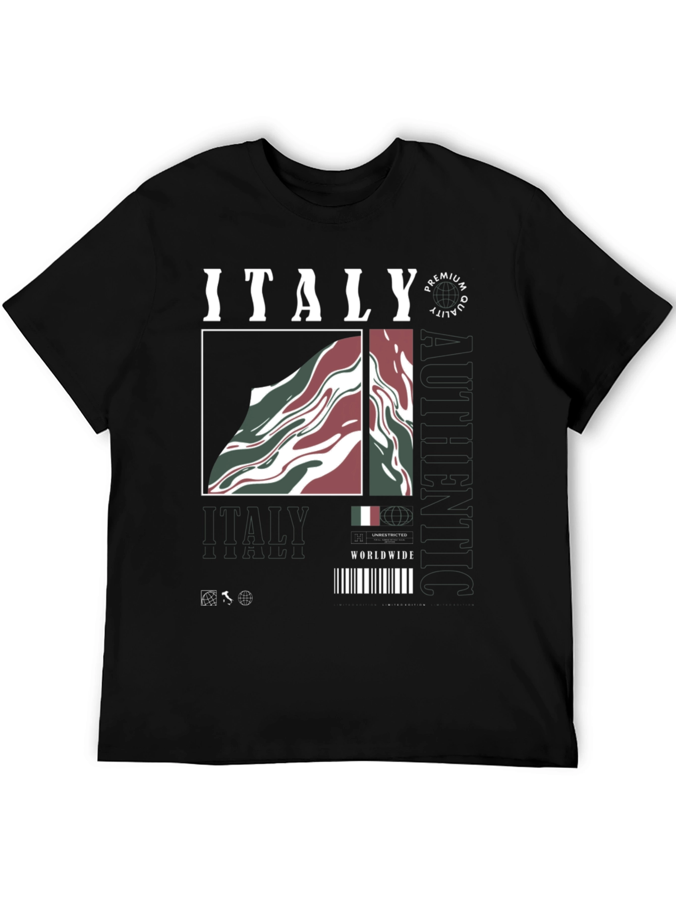 Italy Premium Quality Graphic Tee