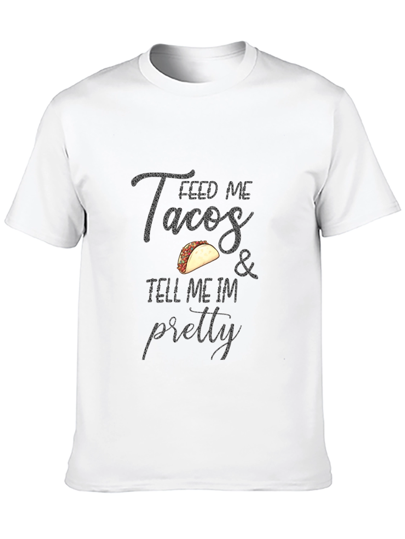 Feed Me Tacos Graphic Tee - Black T-Shirt