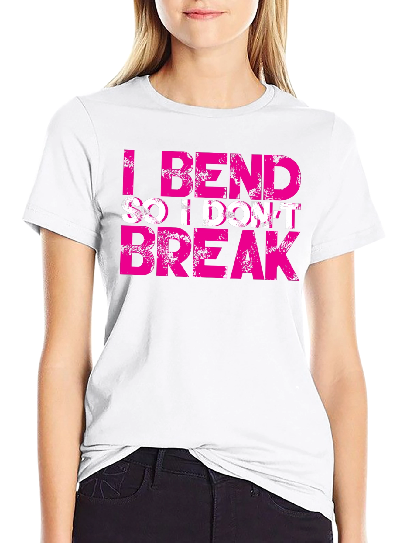 I Bend So I Dont Break Black Tee