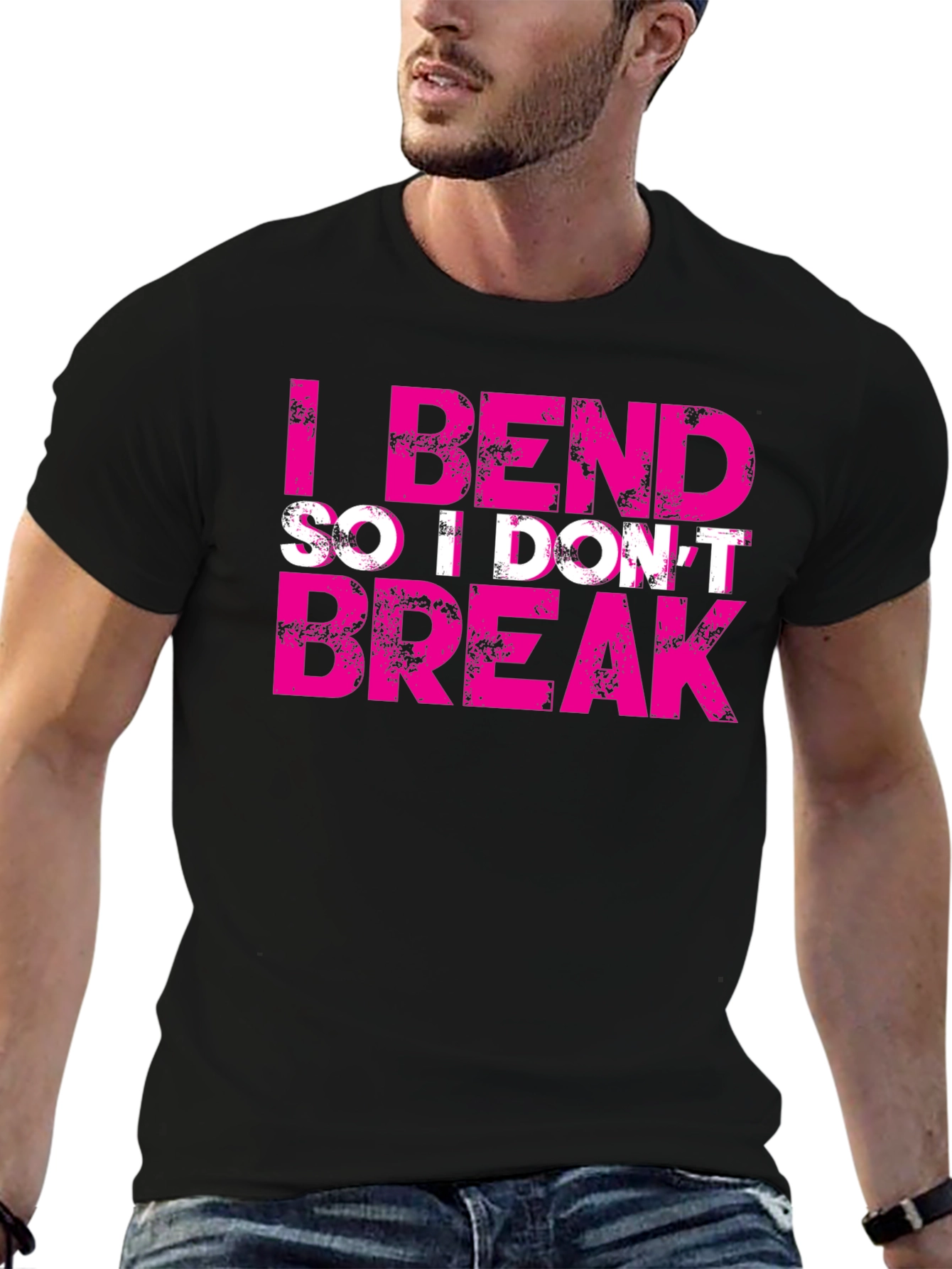 I Bend So I Dont Break Black Tee