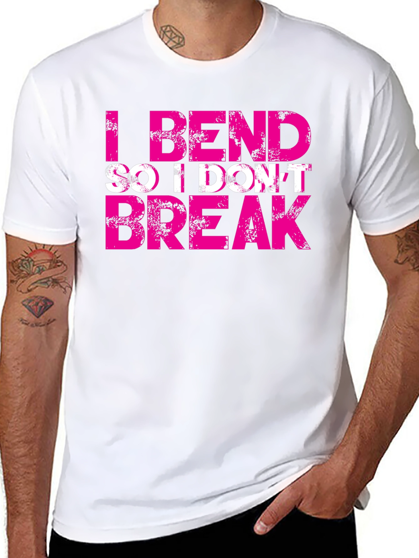 I Bend So I Dont Break Black Tee
