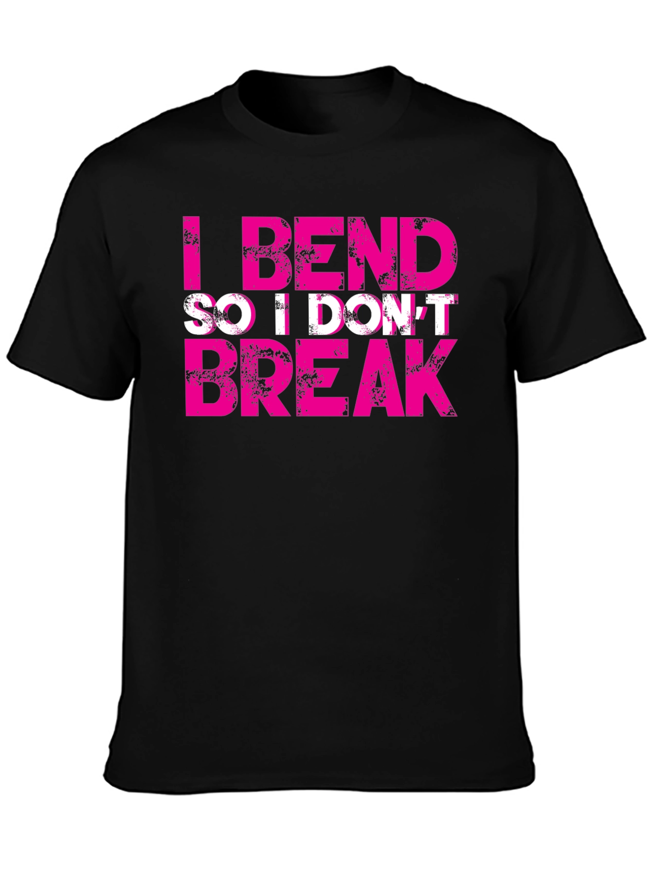 I Bend So I Dont Break Black Tee