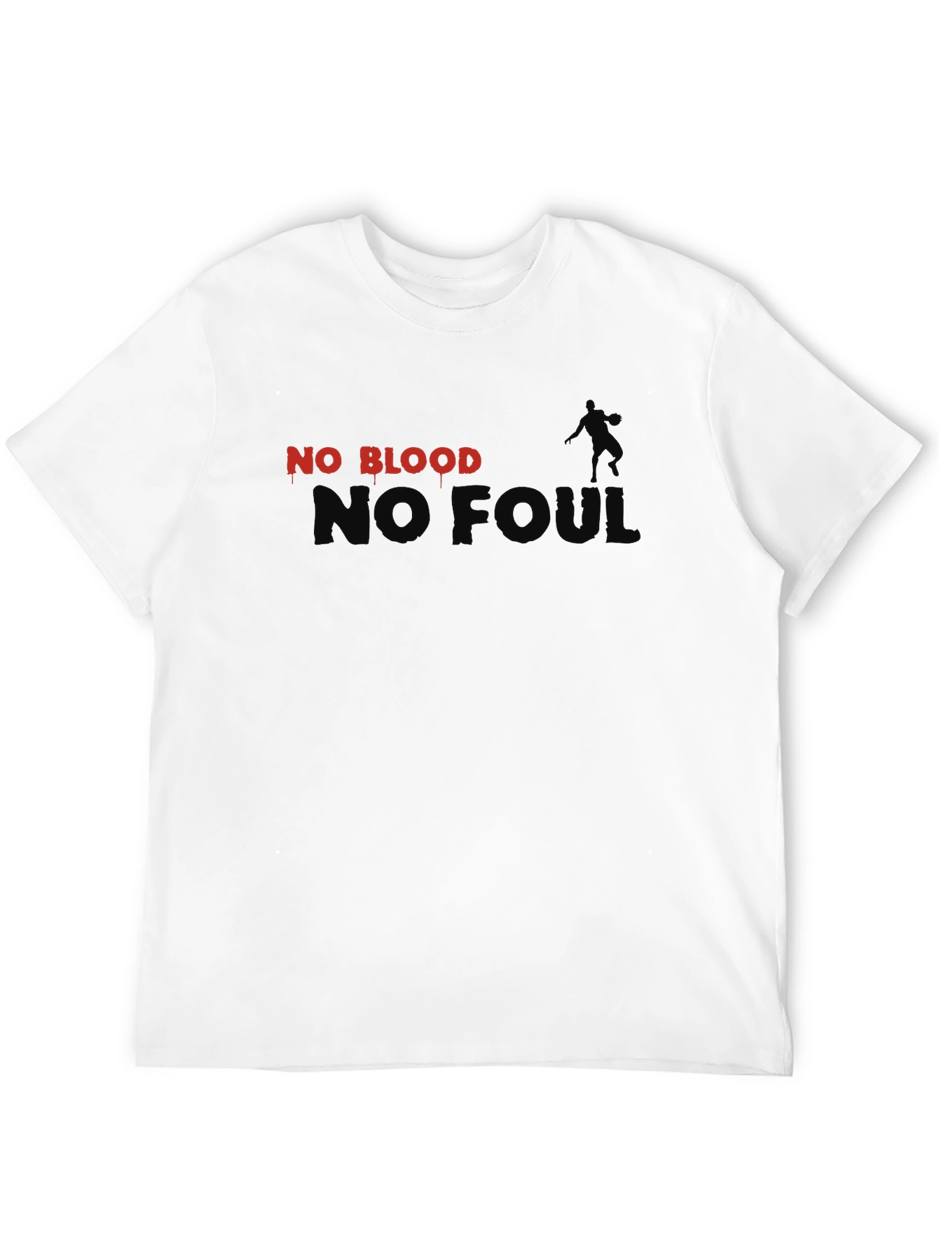 No Blood No Foul Graphic Tee - Black