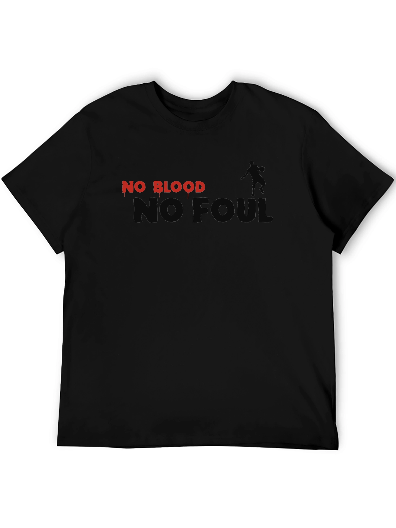 No Blood No Foul Graphic Tee - Black