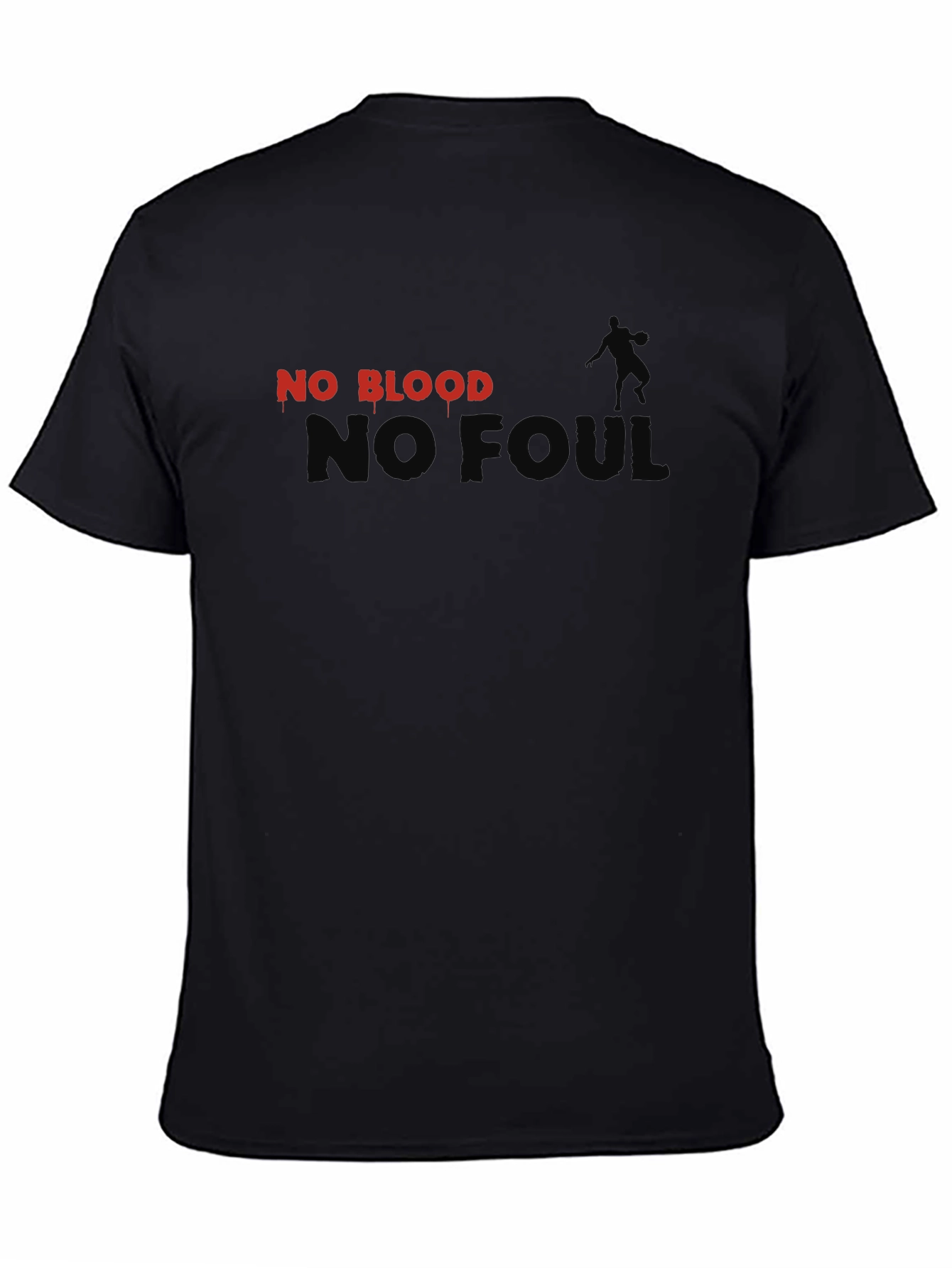 No Blood No Foul Graphic Tee - Black