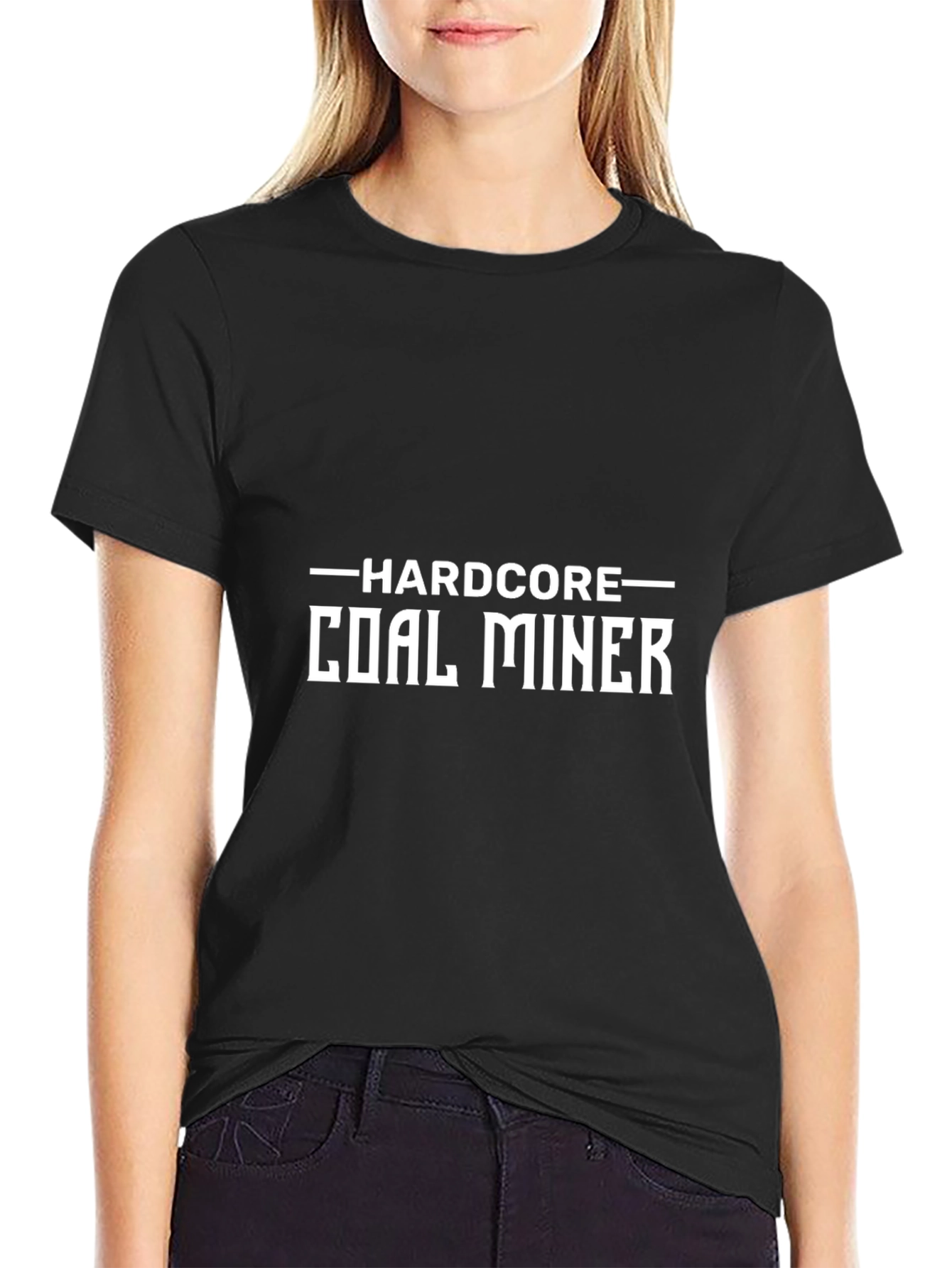 Hardcore Coal Miner Graphic T-Shirt