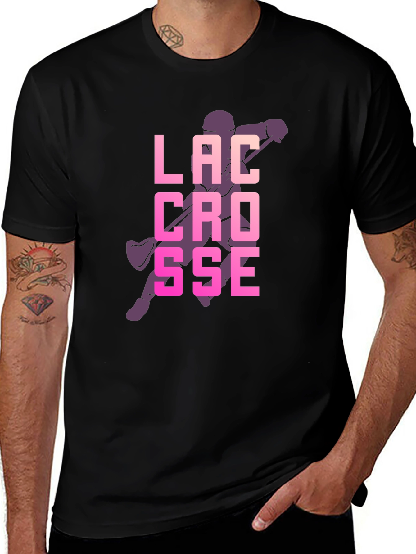 Lacrosse Graphic Tee - Sporty Casual Style