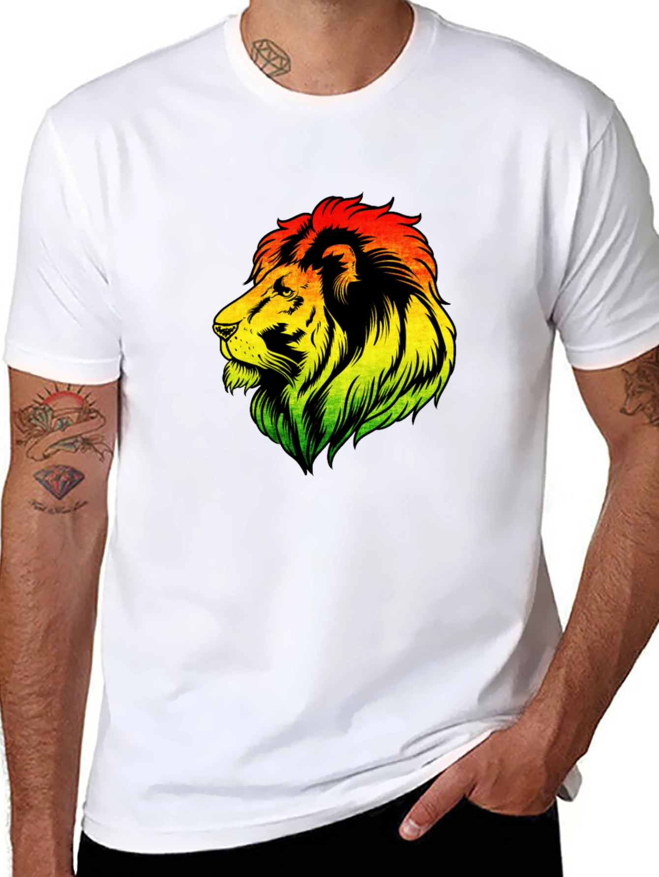 Rasta Lion T-Shirt - Reggae Vibes