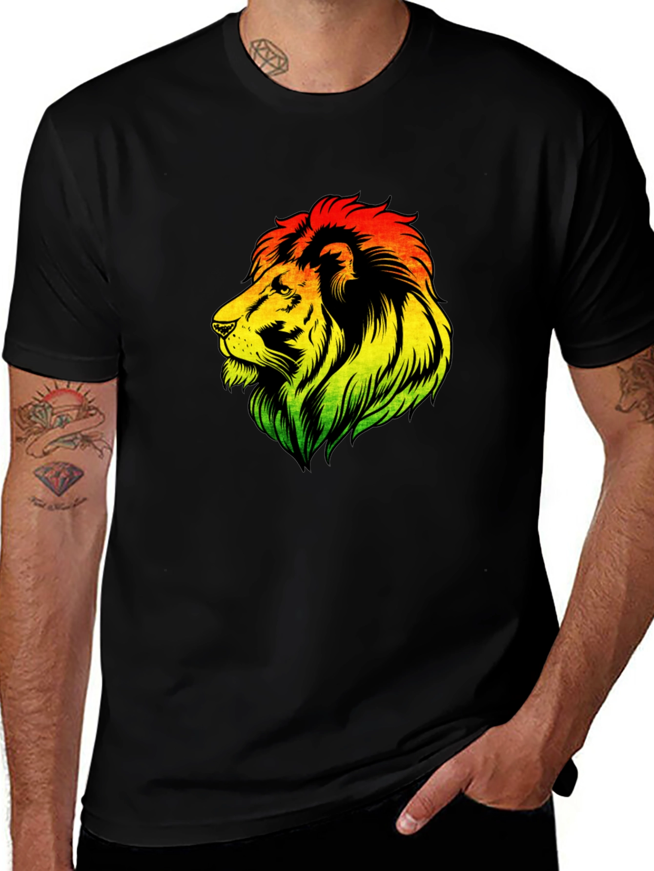 Rasta Lion T-Shirt - Reggae Vibes