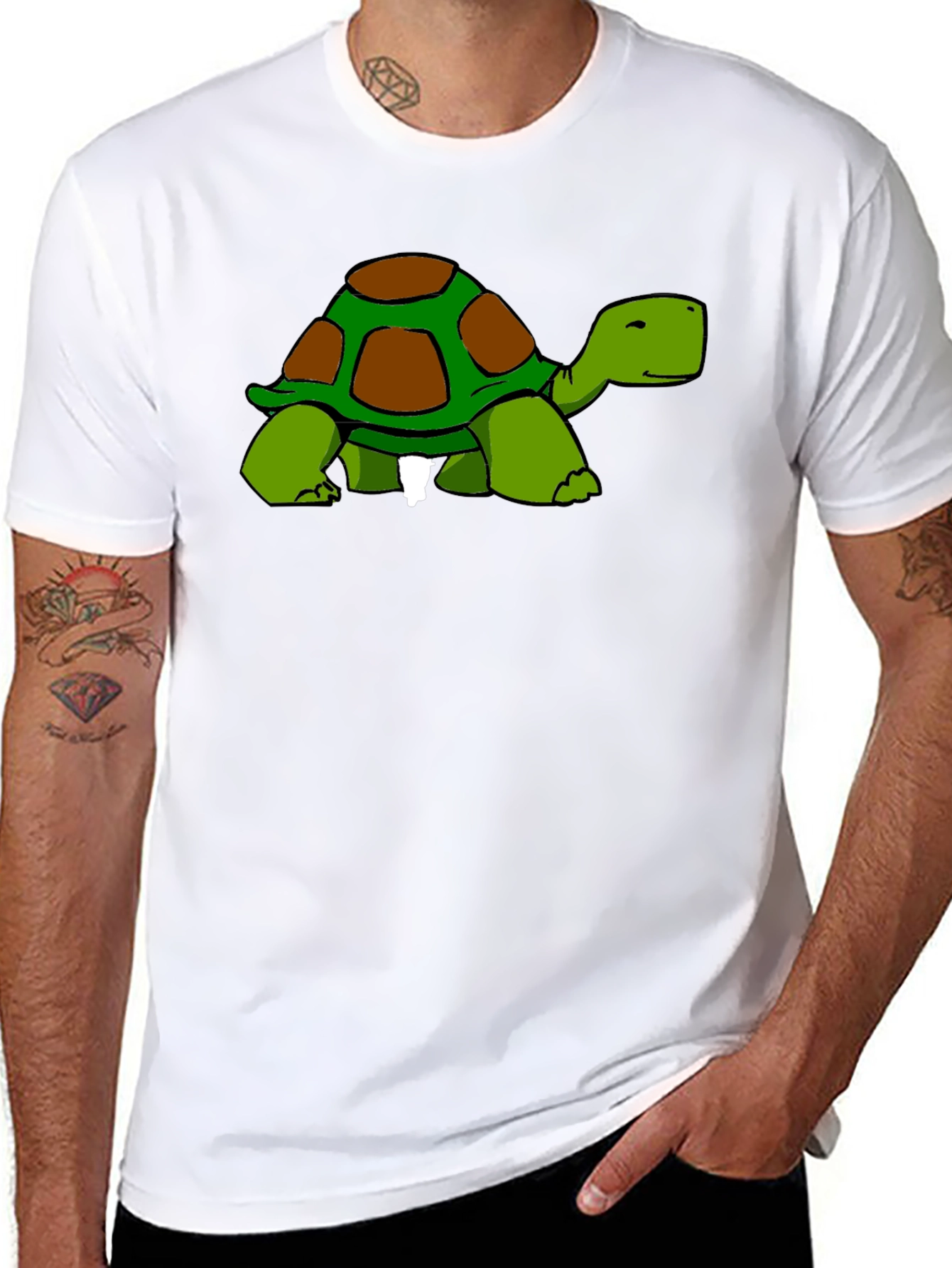 Turtle Graphic T-Shirt - Casual Style