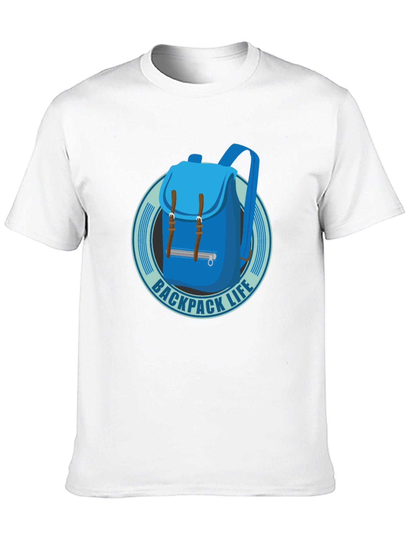 Backpack Life T-Shirt - Black Cotton Graphic Tee