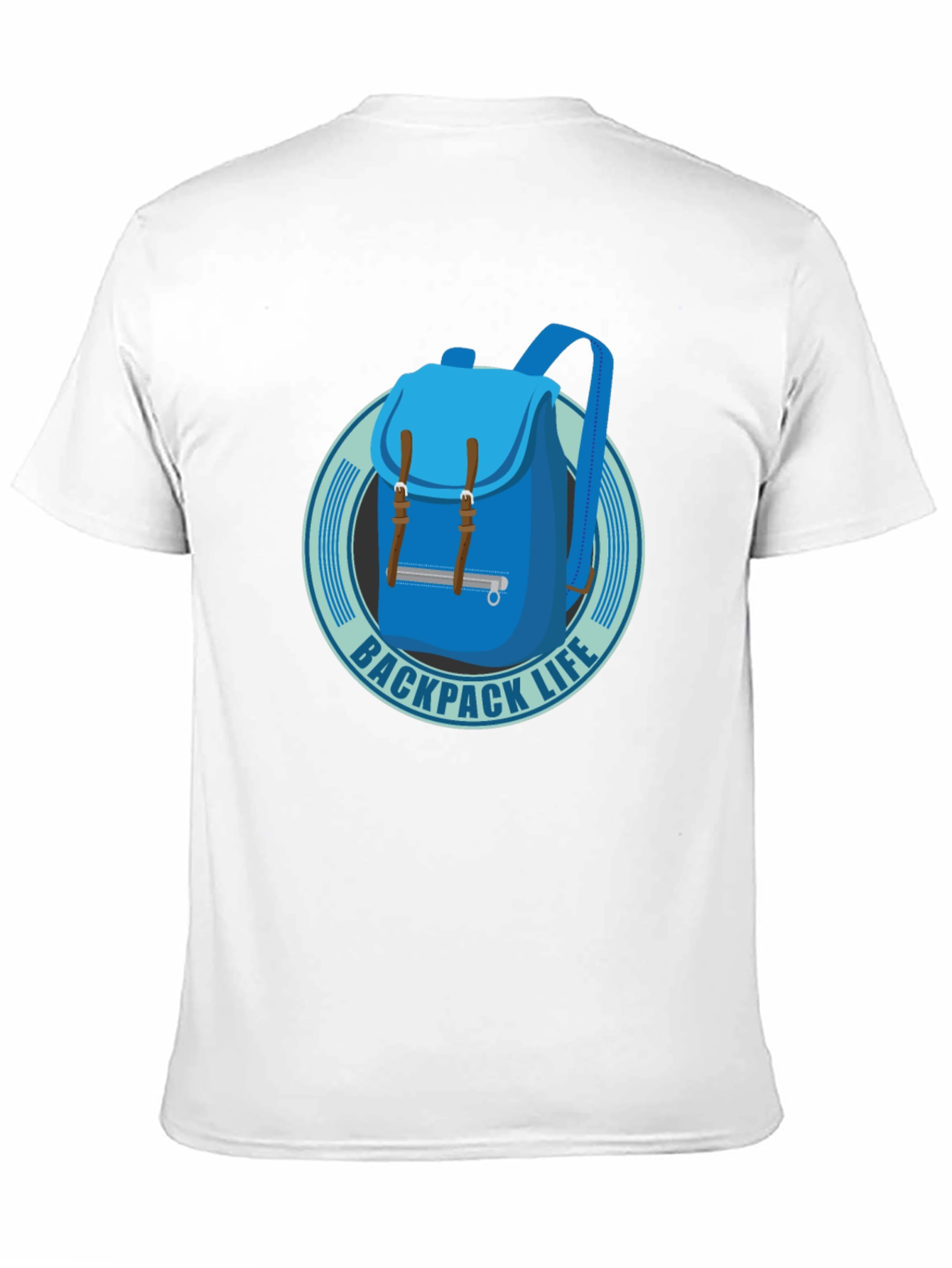 Backpack Life T-Shirt - Black Cotton Graphic Tee