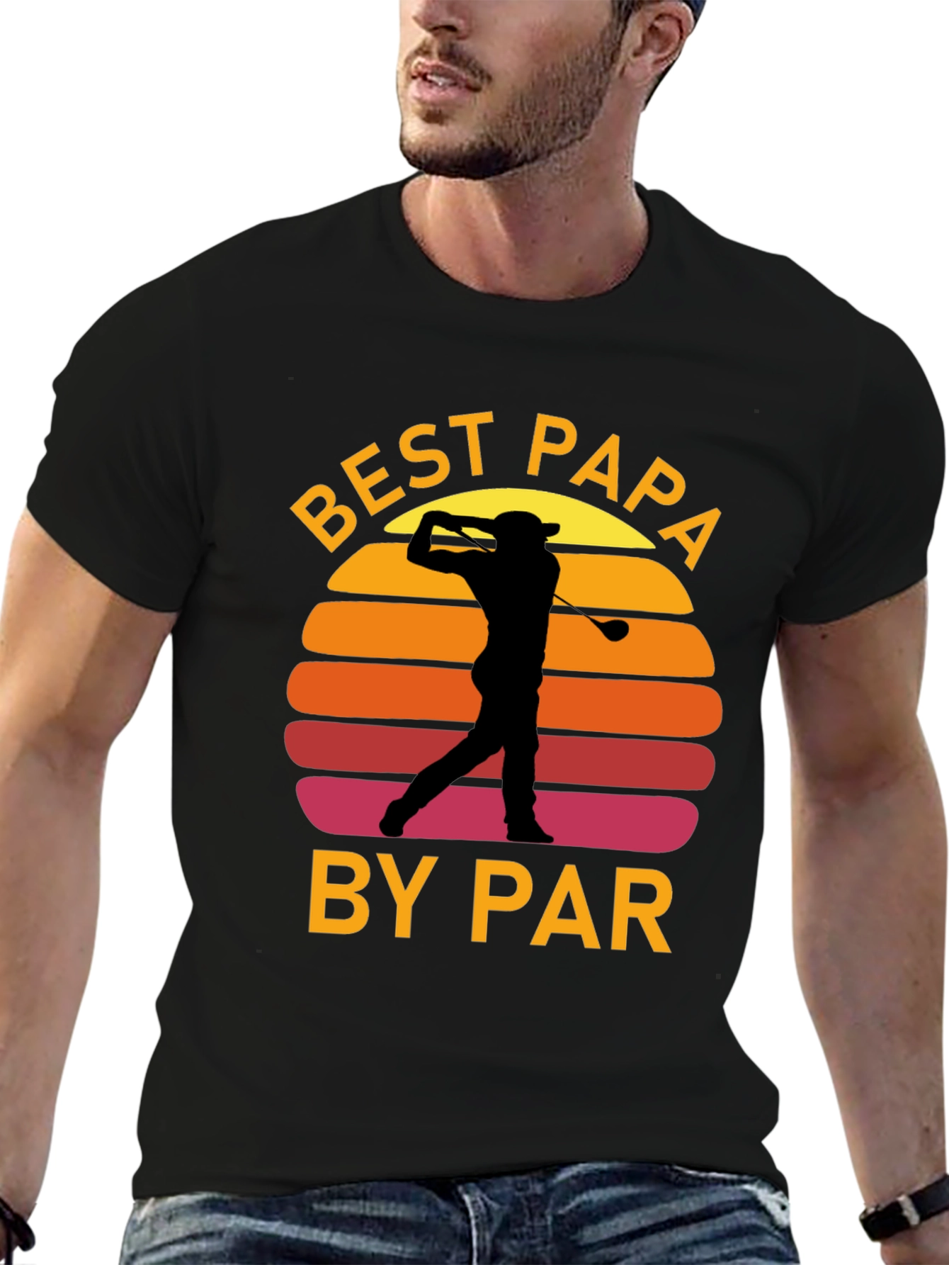 Best Papa By Par Golf T-Shirt - Mens