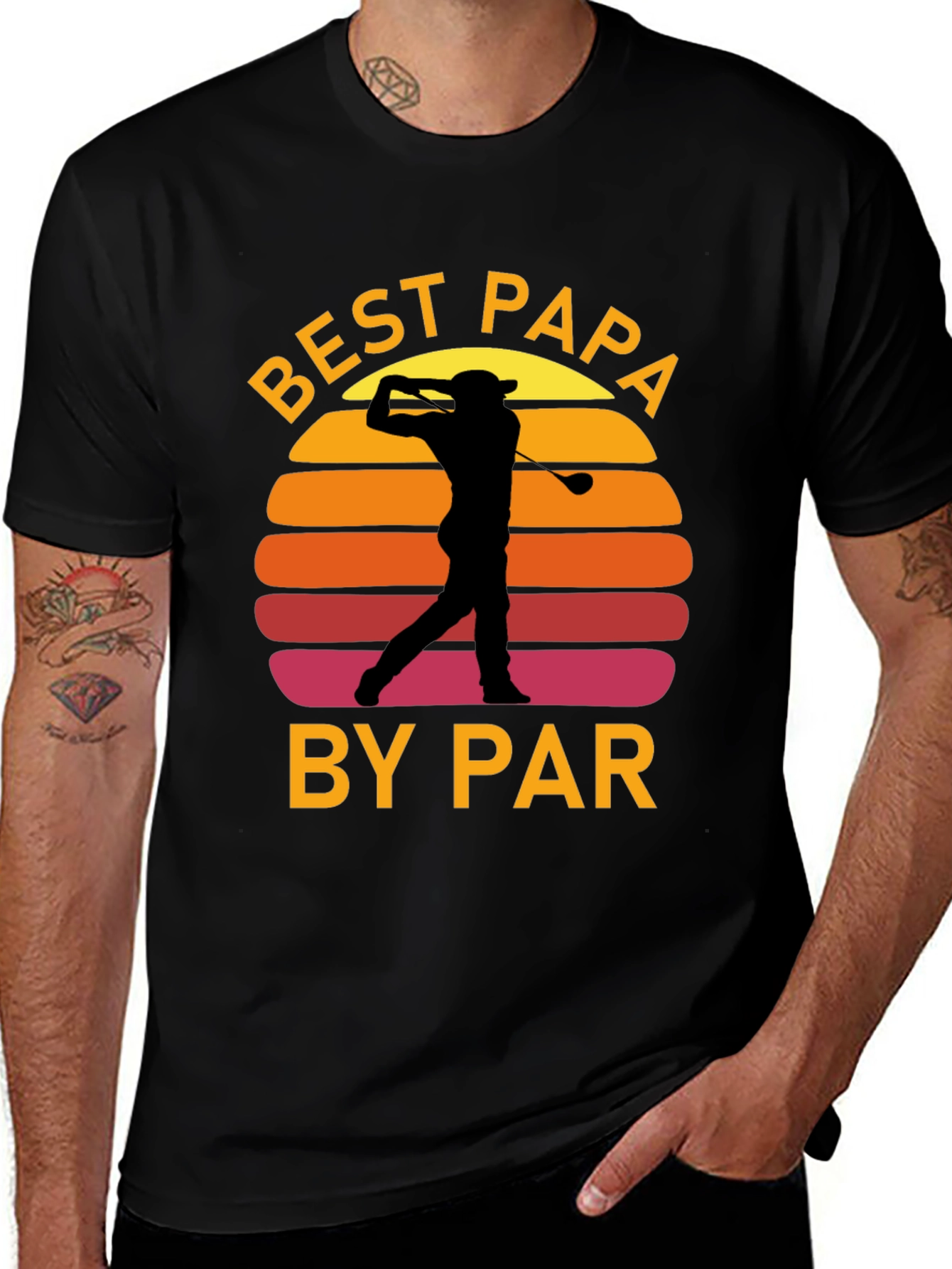 Best Papa By Par Golf T-Shirt - Mens
