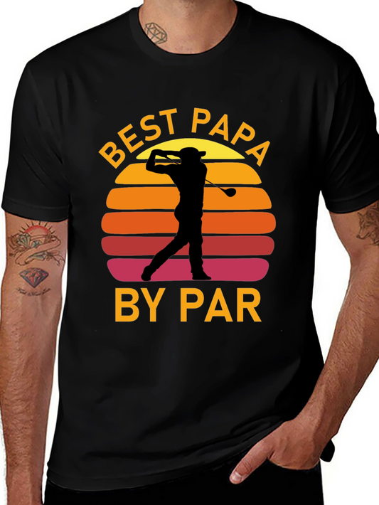 Best Papa By Par Golf T-Shirt - Mens