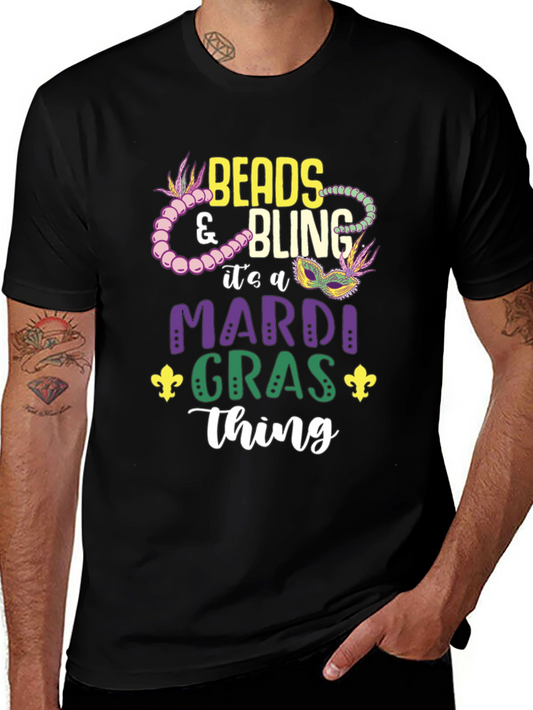 Beads & Bling Mardi Gras T-Shirt