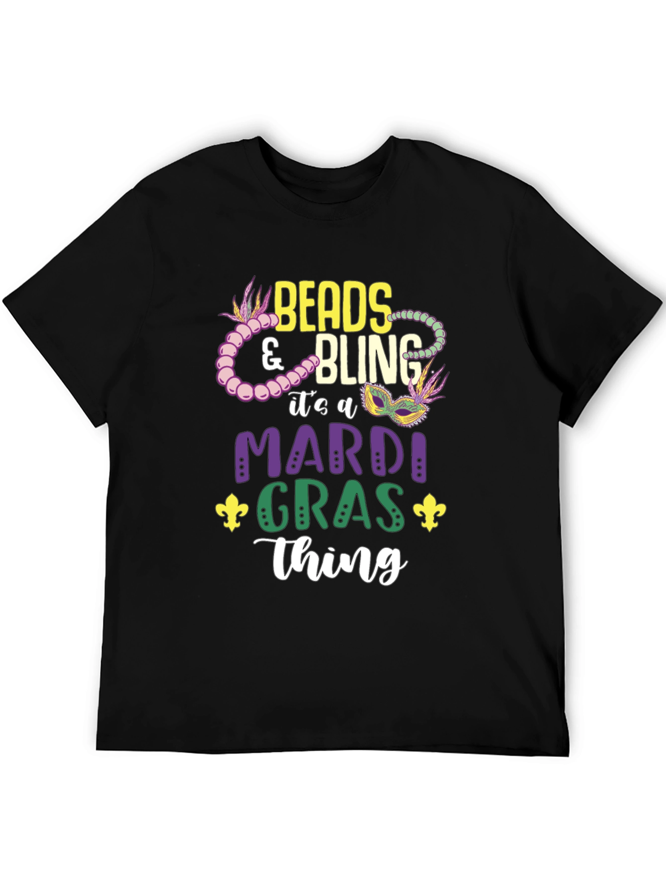 Beads & Bling Mardi Gras T-Shirt