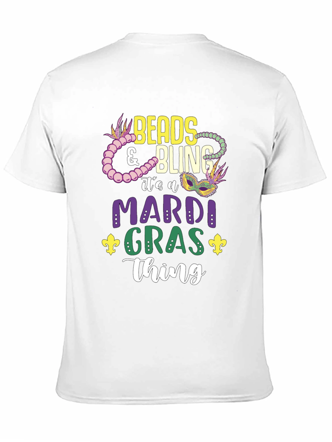 Beads & Bling Mardi Gras T-Shirt