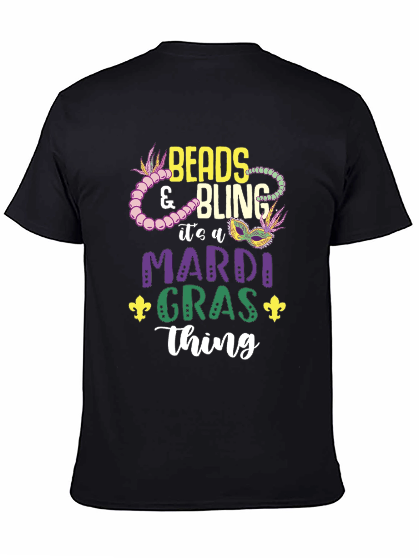 Beads & Bling Mardi Gras T-Shirt