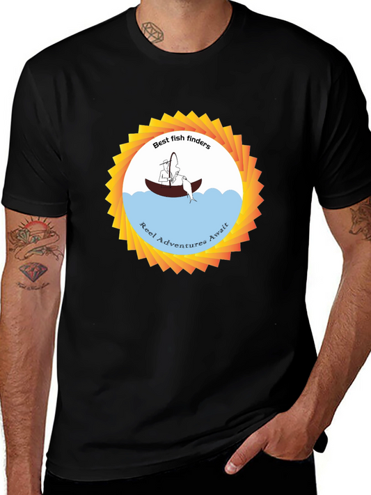 Best Fish Finders Graphic Tee - Reel Adventures Await!