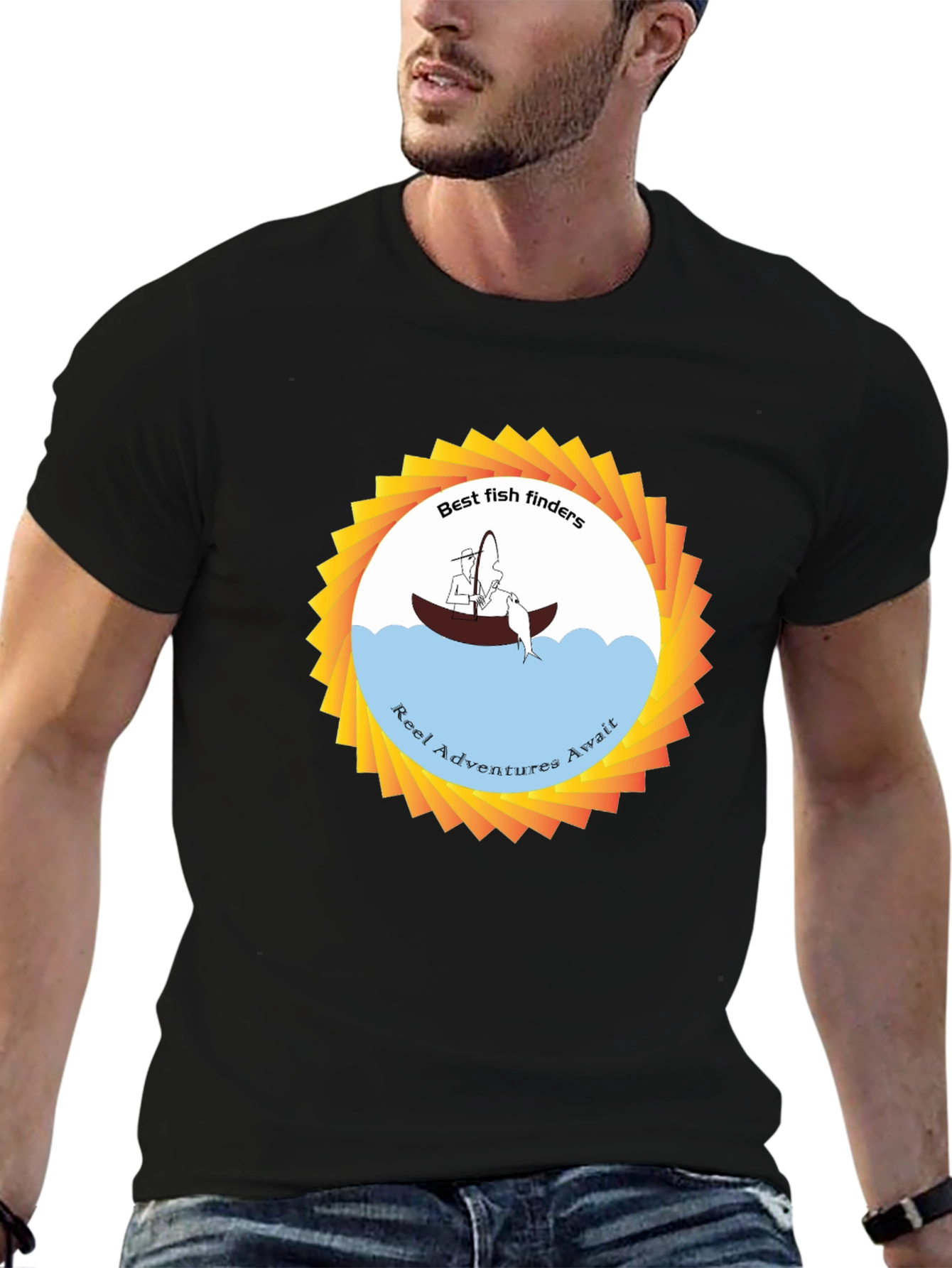 Best Fish Finders Graphic Tee - Reel Adventures Await!
