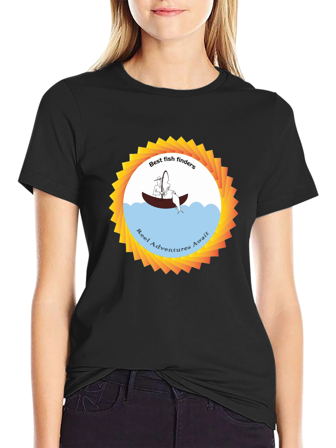Best Fish Finders Graphic Tee - Reel Adventures Await!