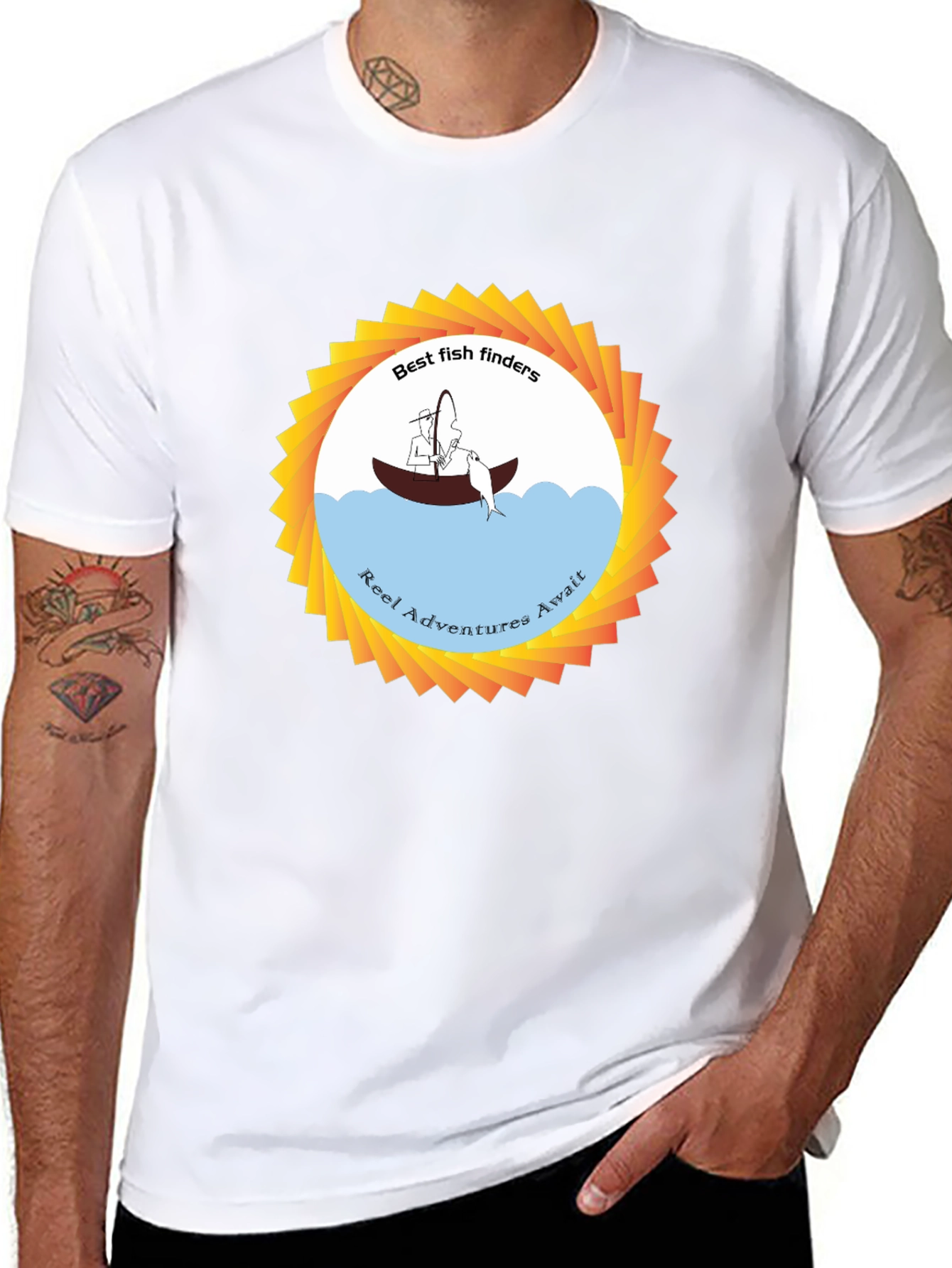 Best Fish Finders Graphic Tee - Reel Adventures Await!