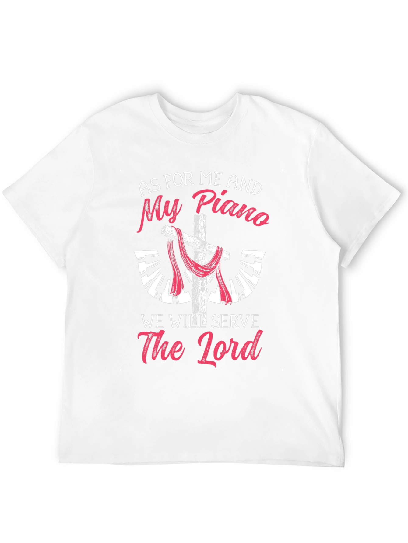 Piano & Faith T-Shirt - Christian Musician Tee