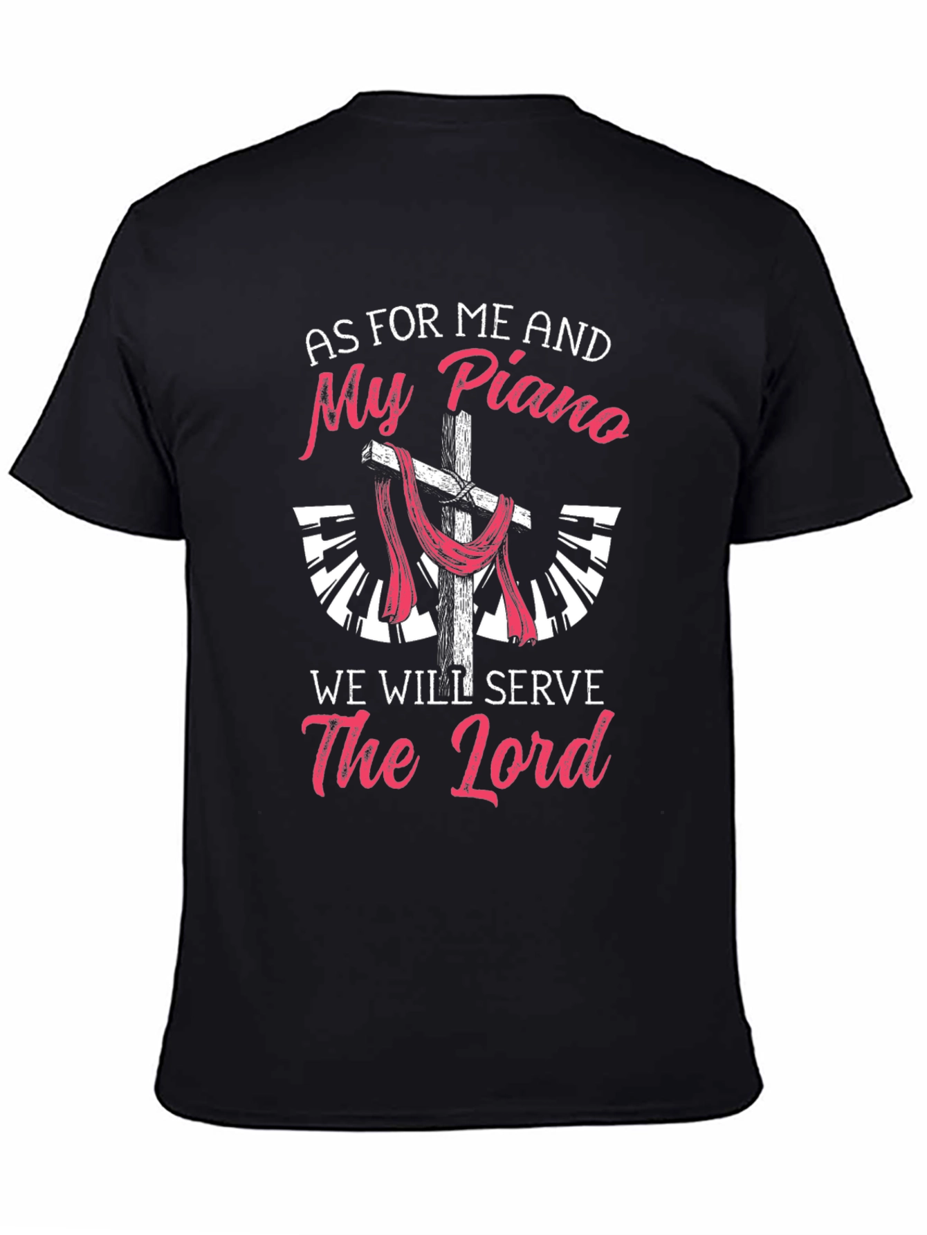 Piano & Faith T-Shirt - Christian Musician Tee