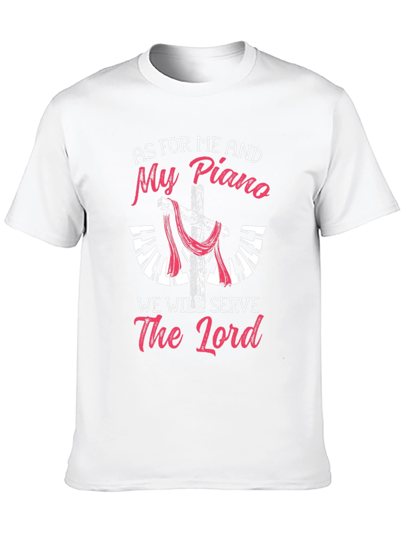Piano & Faith T-Shirt - Christian Musician Tee