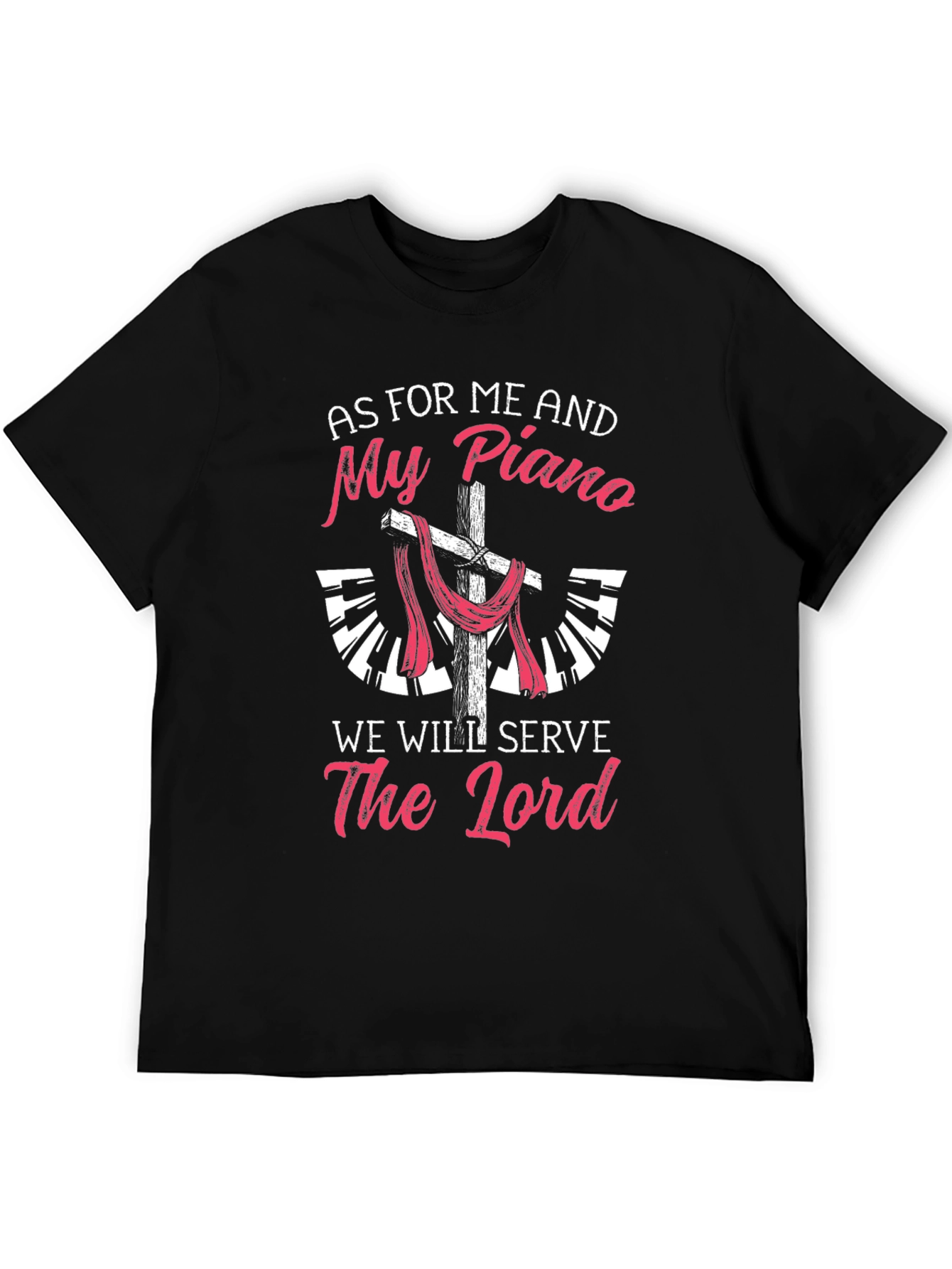 Piano & Faith T-Shirt - Christian Musician Tee