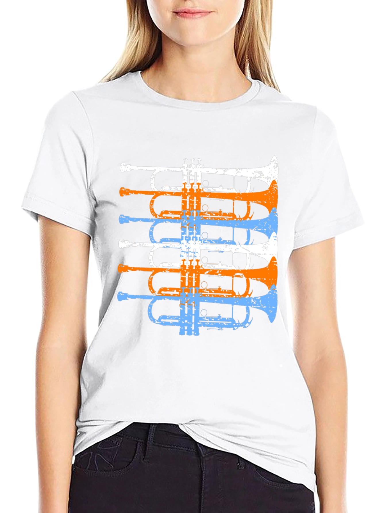 Trumpet Graphic Tee - Music Lovers T-Shirt
