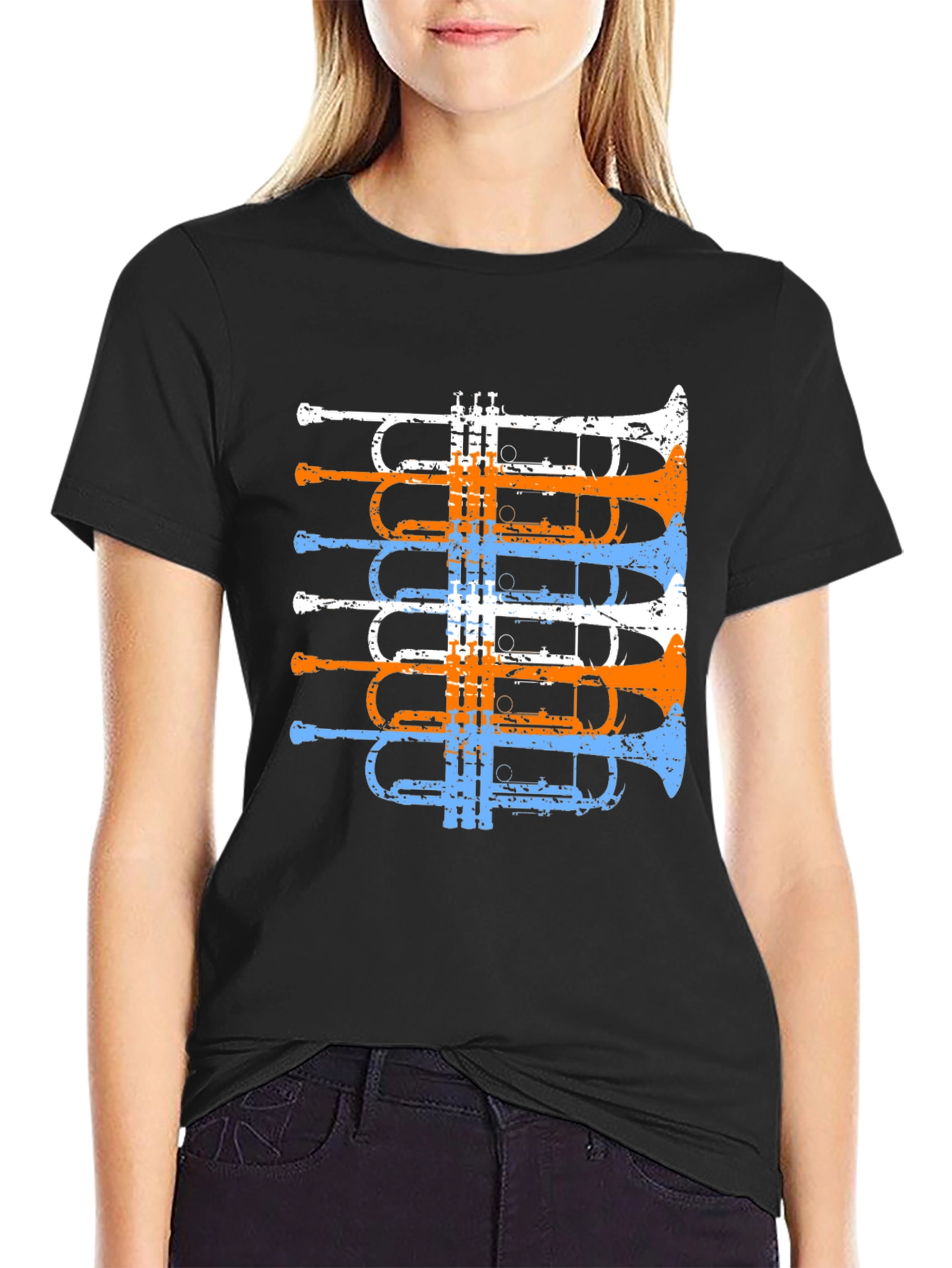 Trumpet Graphic Tee - Music Lovers T-Shirt