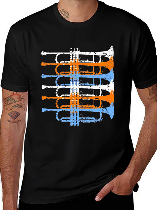 Trumpet Graphic Tee - Music Lovers T-Shirt