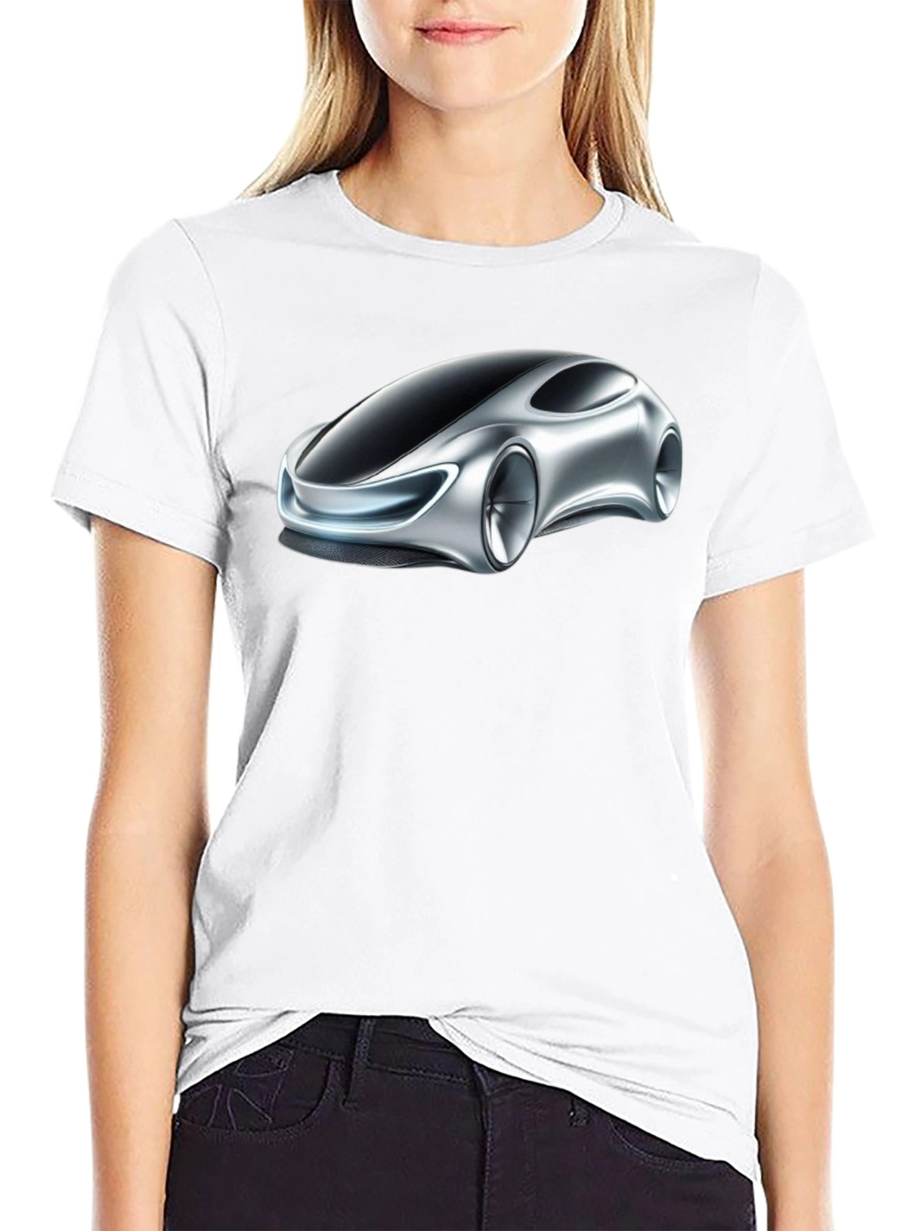 Futuristic Car Graphic Tee - Modern Style
