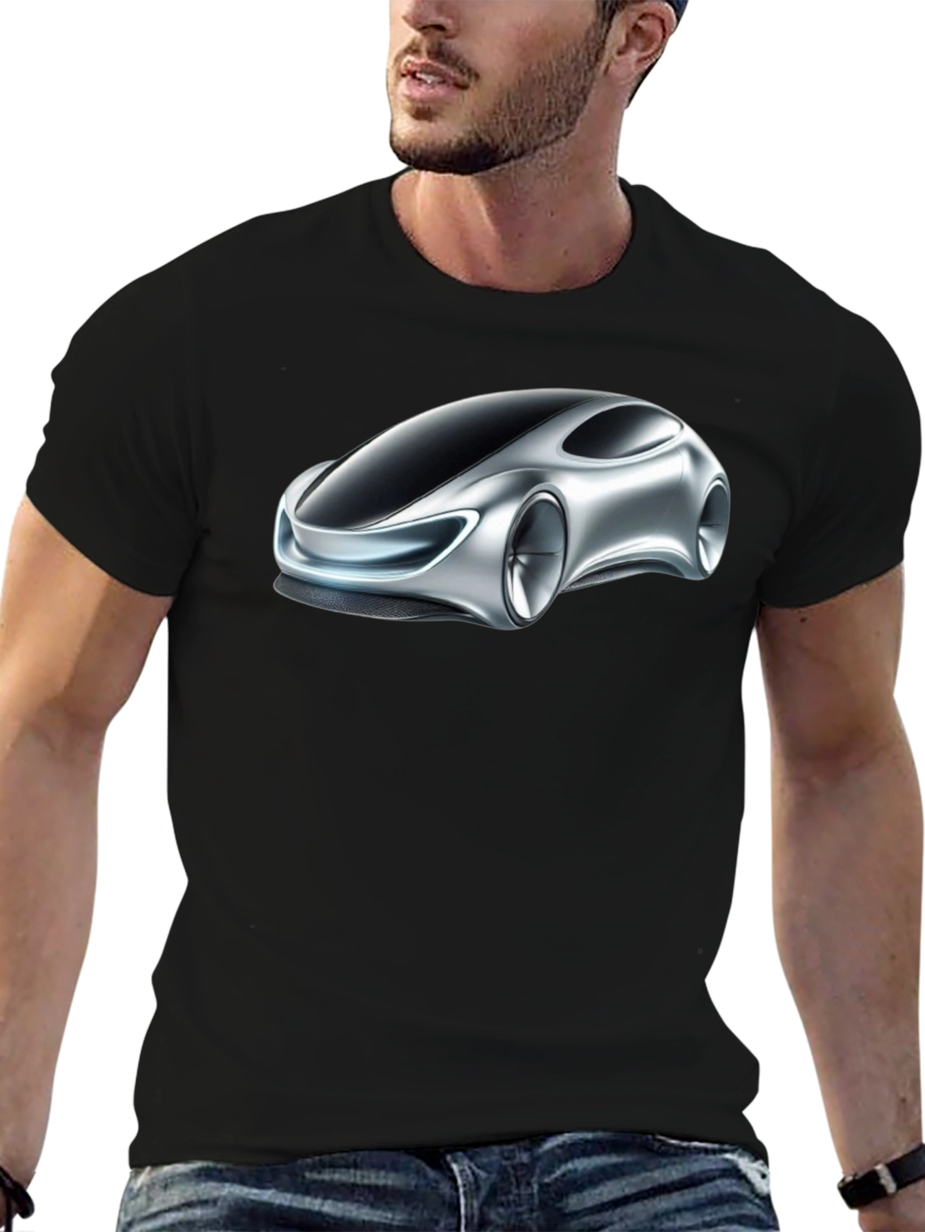 Futuristic Car Graphic Tee - Modern Style