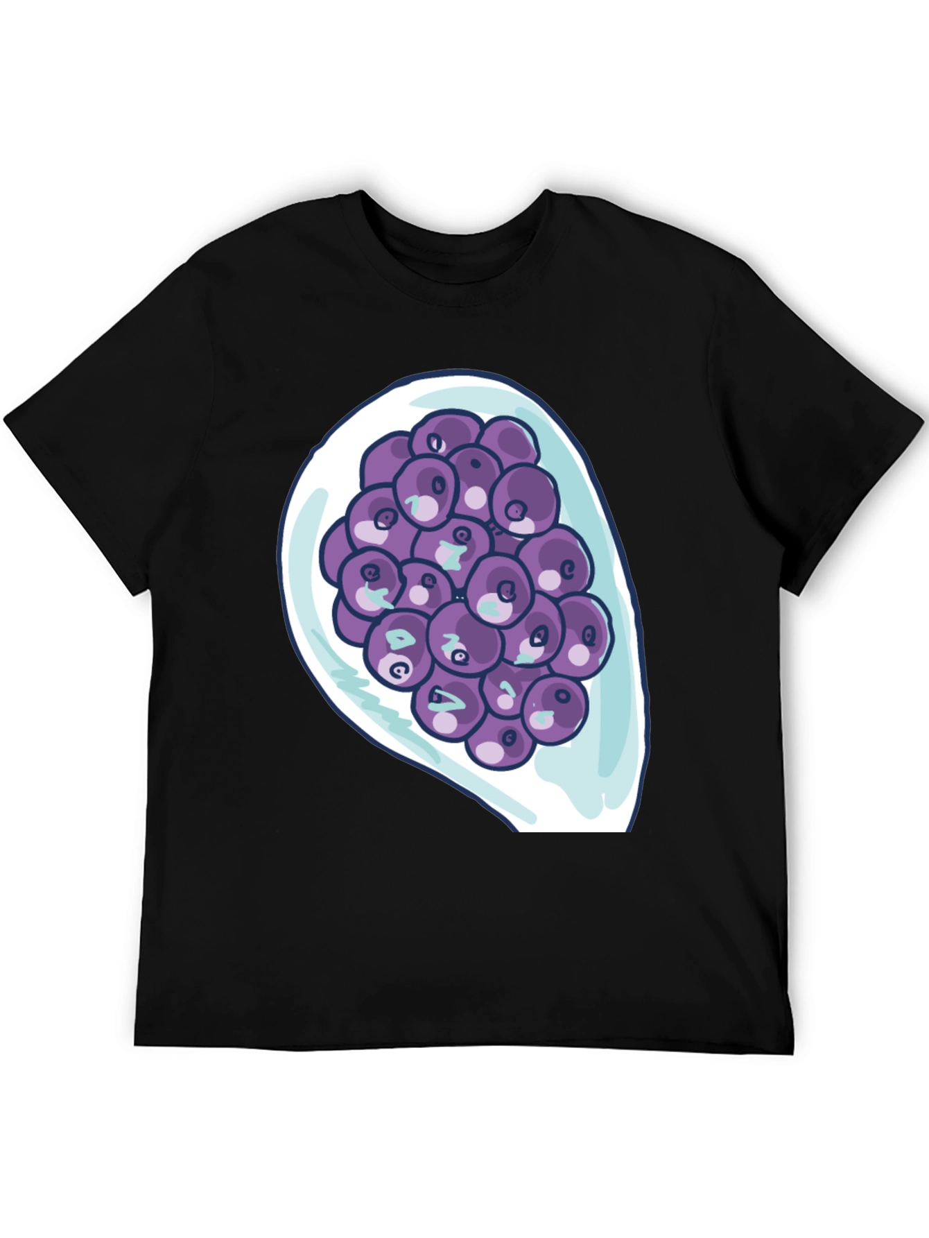 Blueberry Bowl Graphic Tee - Soft Cotton Comfort