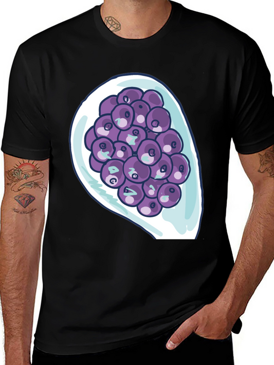 Blueberry Bowl Graphic Tee - Soft Cotton Comfort