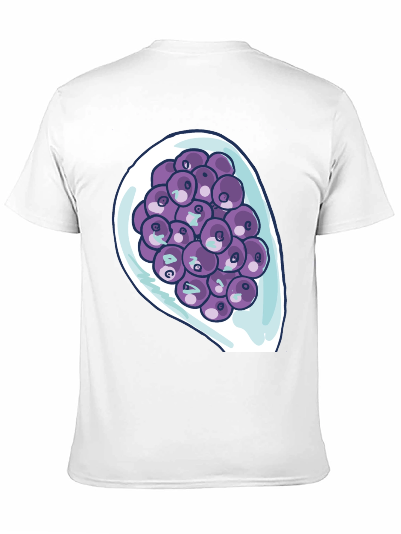 Blueberry Bowl Graphic Tee - Soft Cotton Comfort