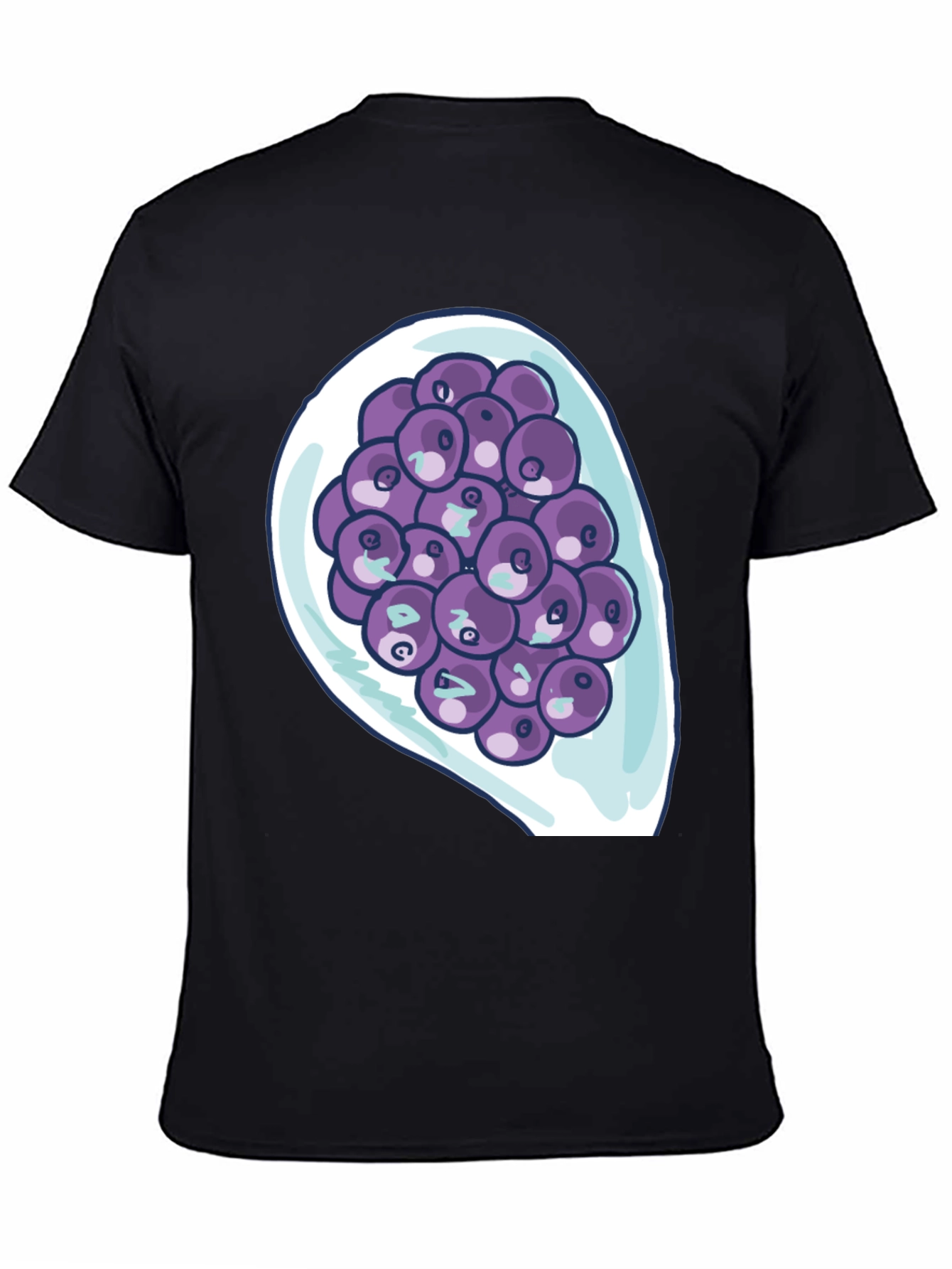 Blueberry Bowl Graphic Tee - Soft Cotton Comfort